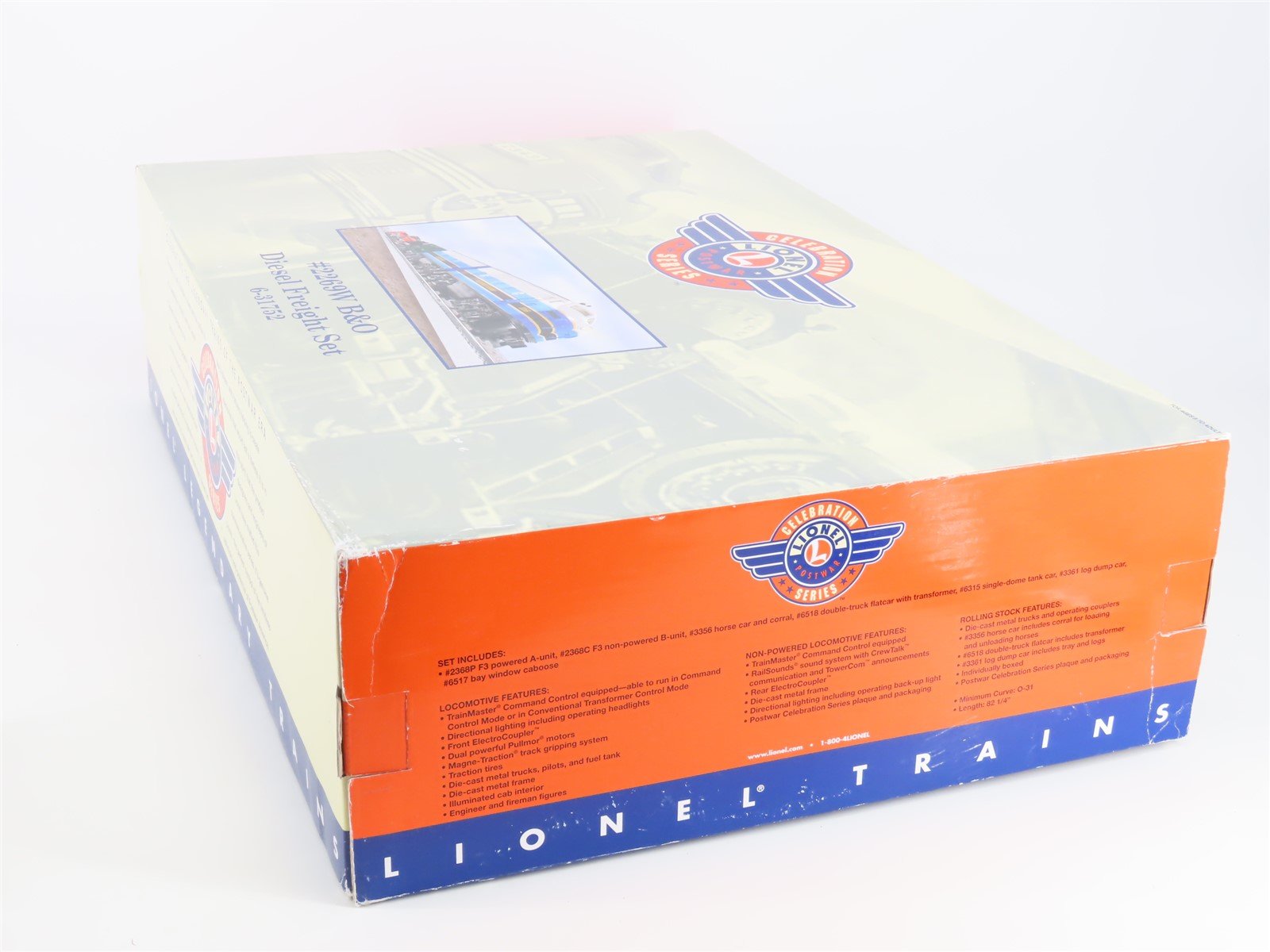 O Gauge 3-Rail Lionel 6-31752 #2269W B&O Railway Diesel Freight Set