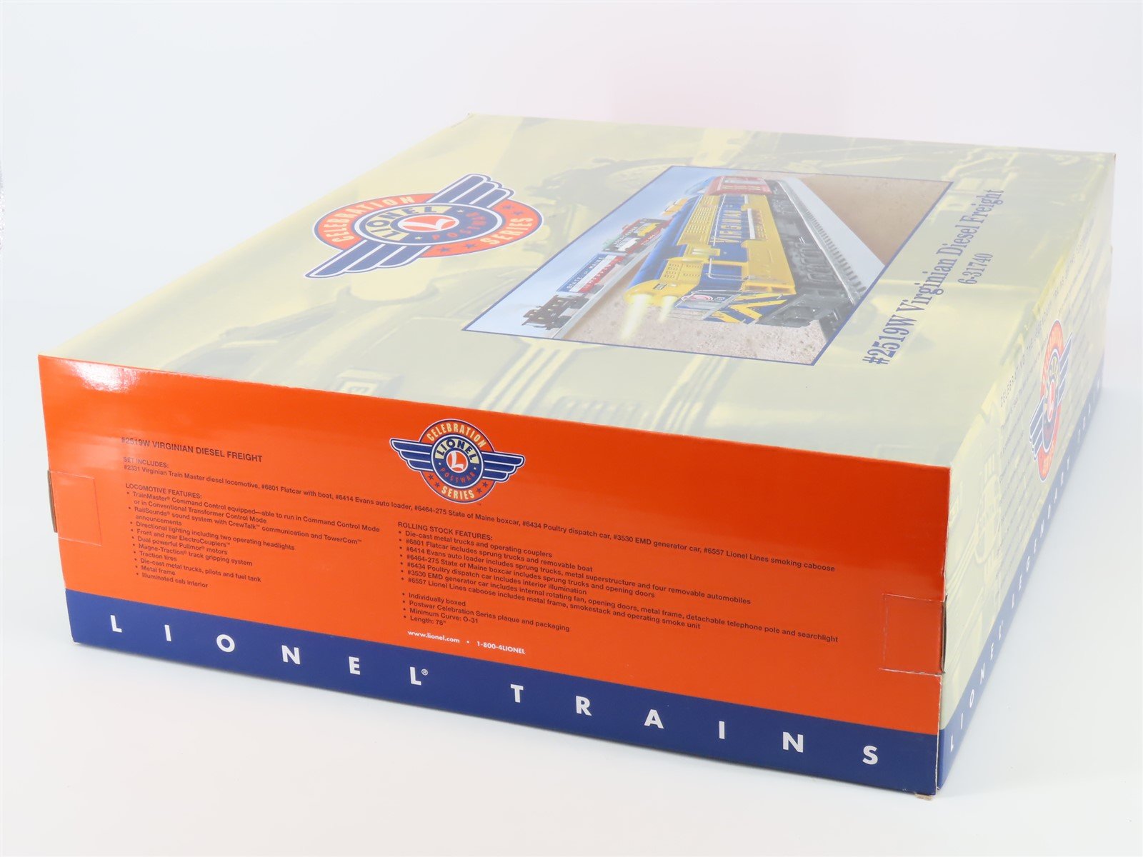 O Gauge 3-Rail Lionel 6-31740 #2519W Virginian Trainmaster Diesel Freight Set