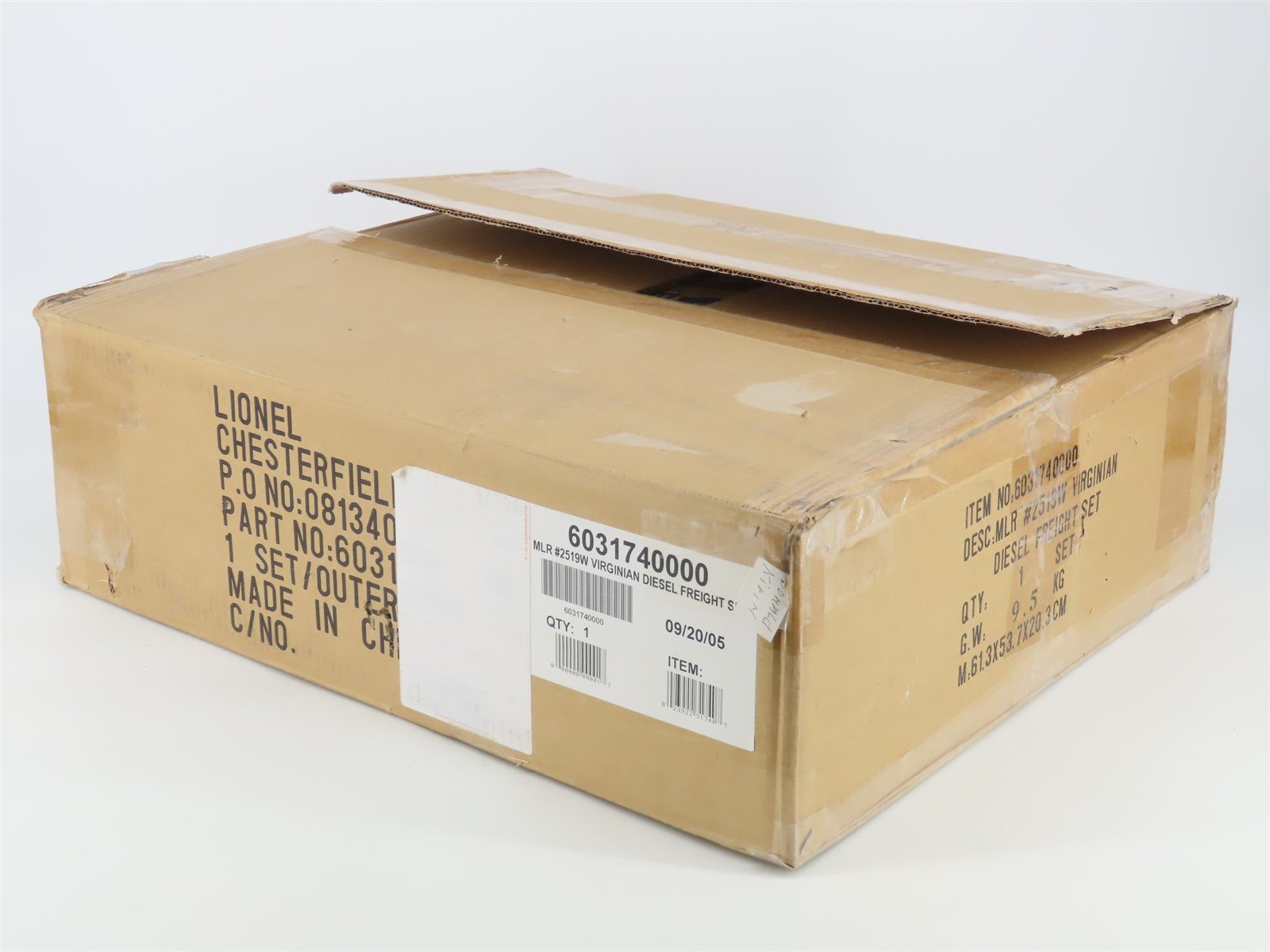 O Gauge 3-Rail Lionel 6-31740 #2519W Virginian Trainmaster Diesel Freight Set