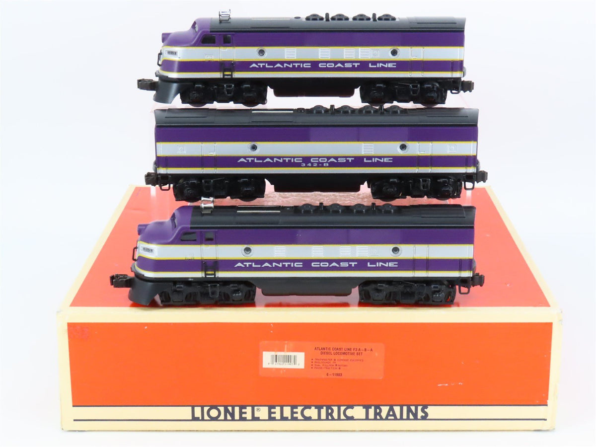 O 3-Rail Lionel 6-11903 ACL Atlantic Coast Line F3 ABA Diesel Set w/TMCC &amp; Sound