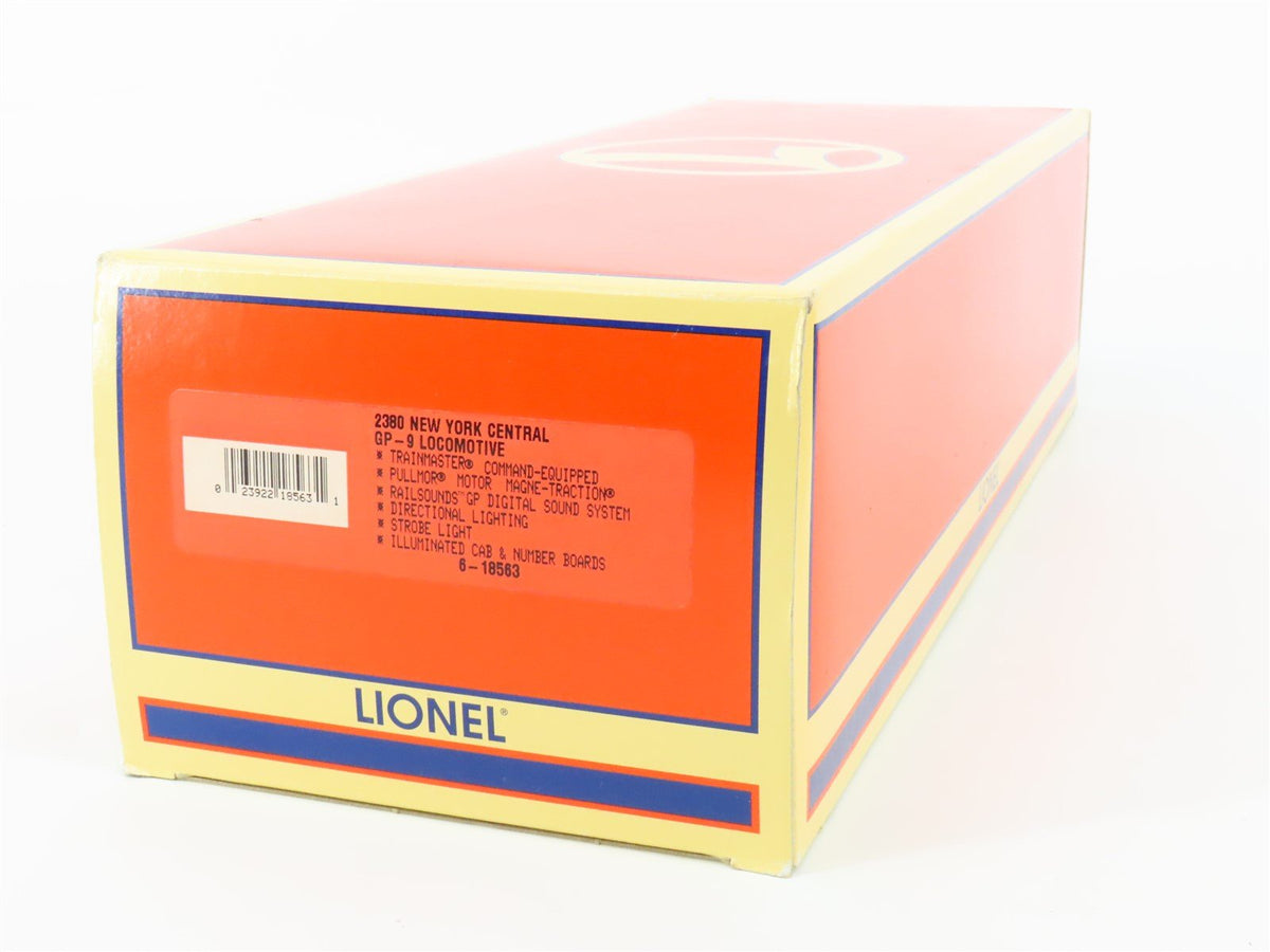 O Gauge 3-Rail Lionel 6-18563 NYC New York Central GP9 Diesel #2380 TMCC &amp; Sound