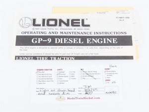 O Gauge 3-Rail Lionel 6-18820 WP Western Pacific EMD GP9 Diesel #8820