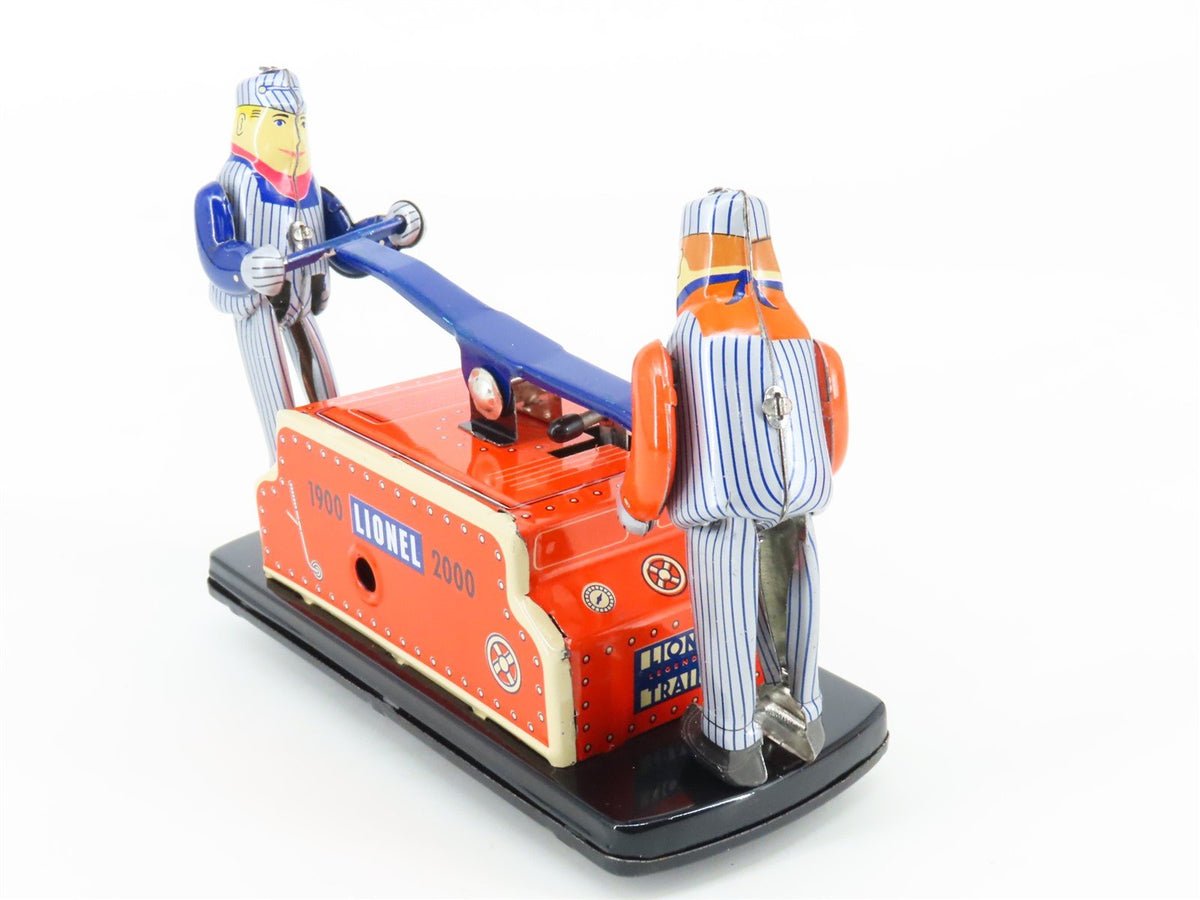 O Gauge Lionel Schylling Toys Collector&#39;s Series Tinplate Wind-Up Handcar w/ COA