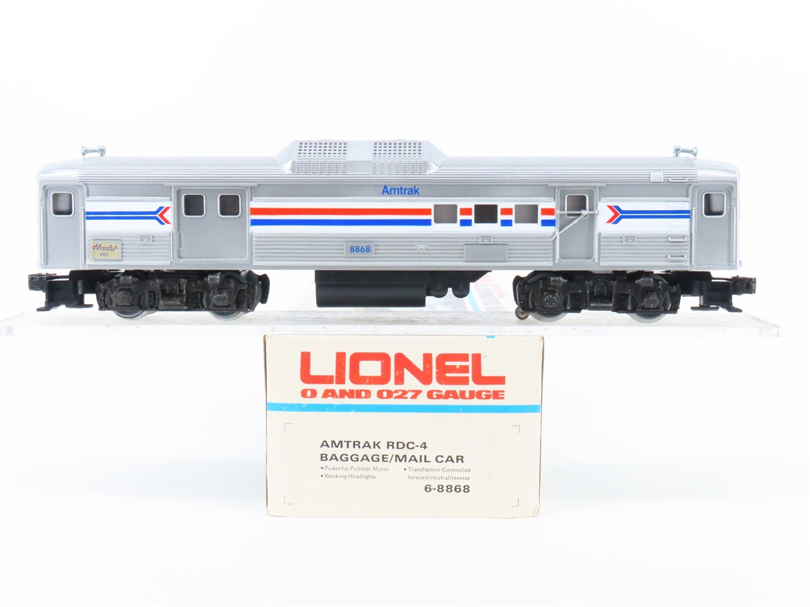O Gauge 3-Rail Lionel 6-8869 AMTK Amtrak Budd Baggage/Mail RDC-4 Diesel Rail Car