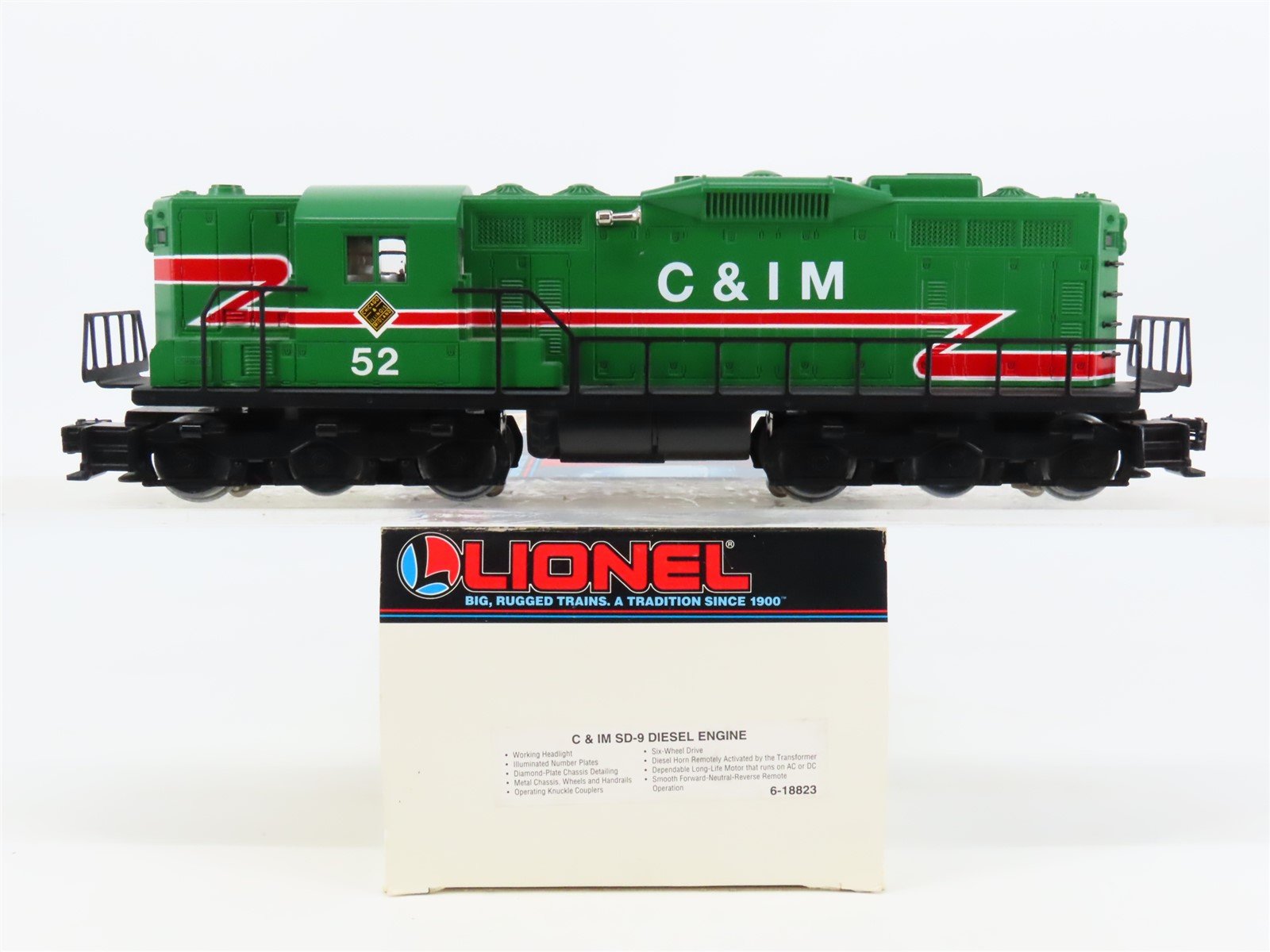 O Gauge 3-Rail Lionel 6-18823 C&IM Chicago & Illinois Midland SD9 Diesel #52
