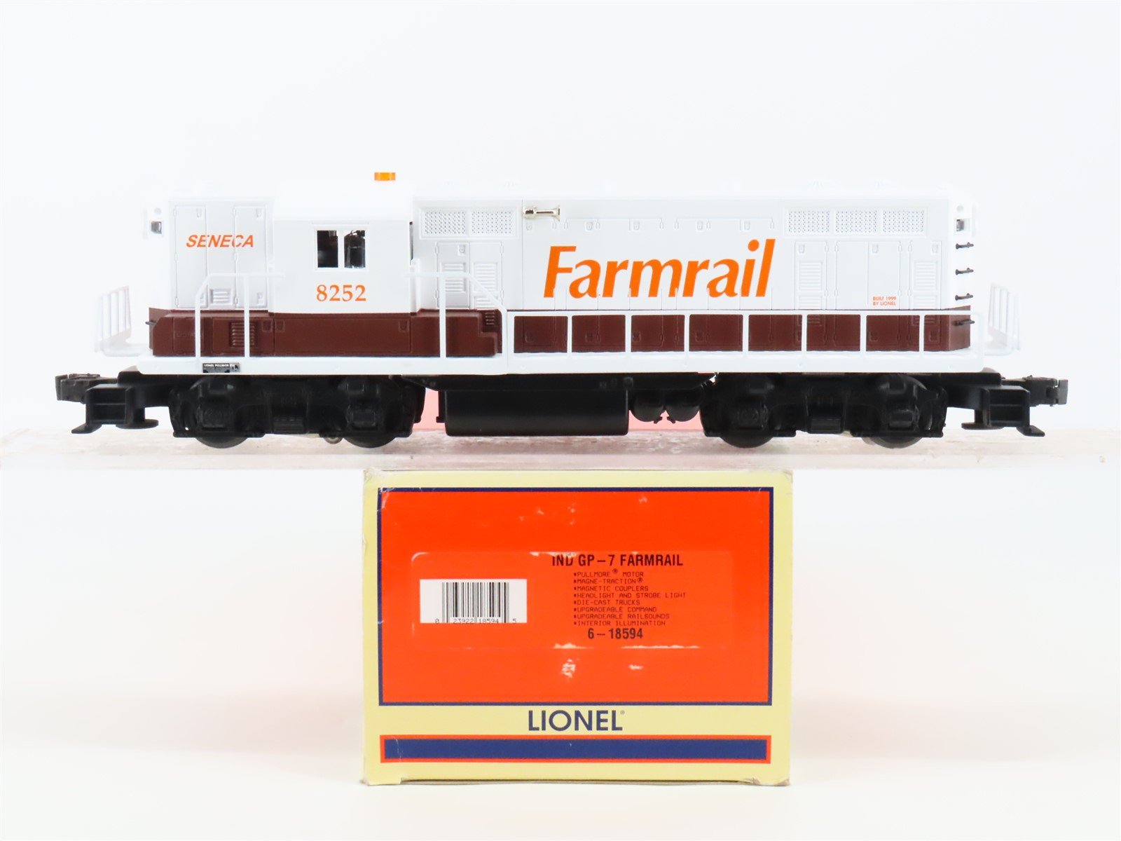O Gauge 3-Rail Lionel 6-18594 Farmrail Seneca EMD GP9 Diesel Locomotive #8252