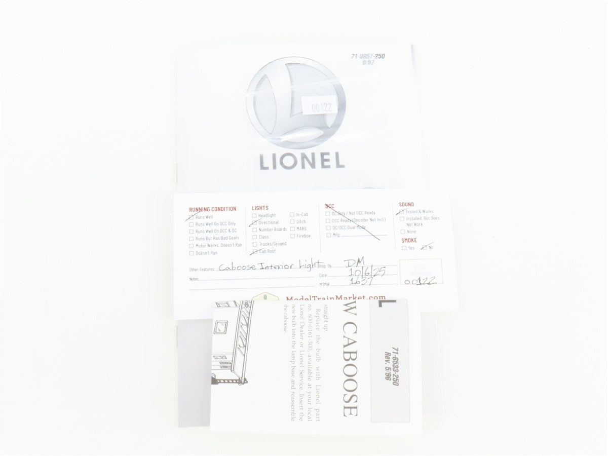 O Gauge 3-Rail Lionel 6-11837 UP Union Pacific GP9 Diesel Freight Set TMCC/Sound