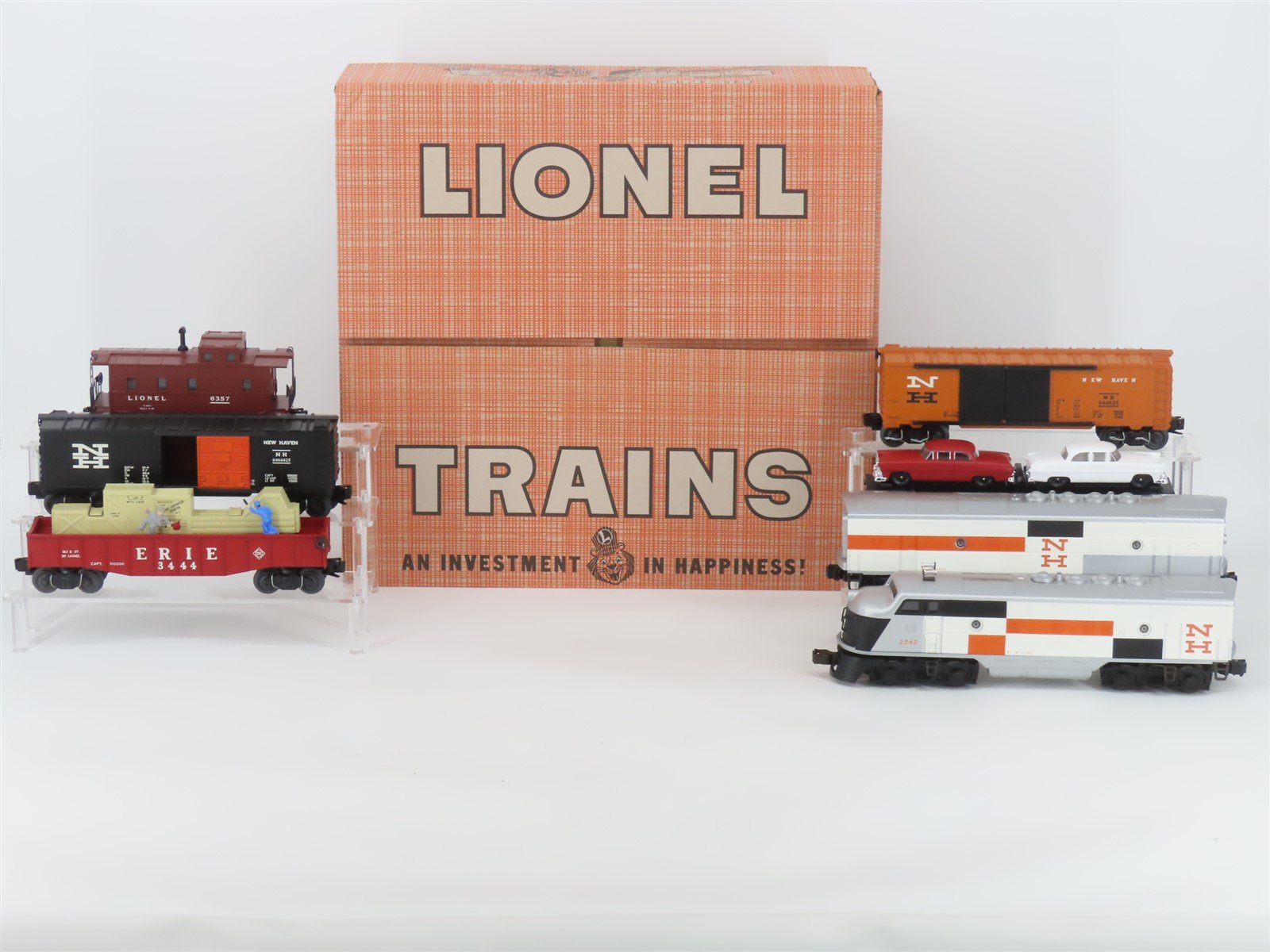 O Gauge 3-Rail Lionel 6-38324 2507W New Haven F3 A/B Diesel Freight Train Set