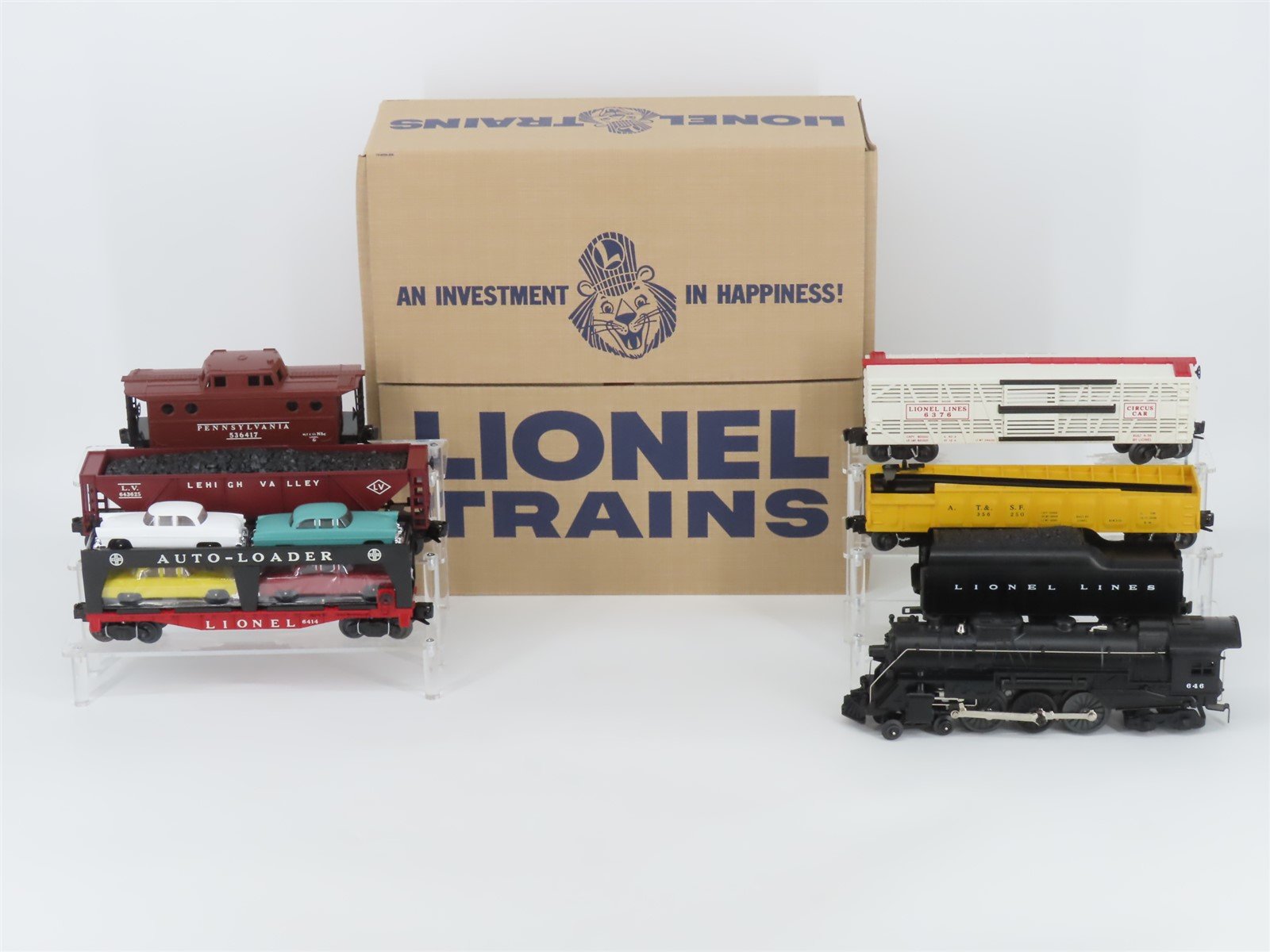 O Gauge 3-Rail Lionel 6-38329 2261WS PRR Pennsylvania 4-6-4 Steam Freight Set