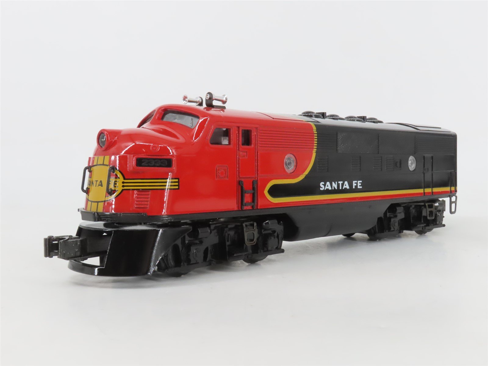 O Gauge 3-Rail Lionel 6-38365 #2333 ATSF Santa Fe Black Bonnet F3 A/A Diesel Set