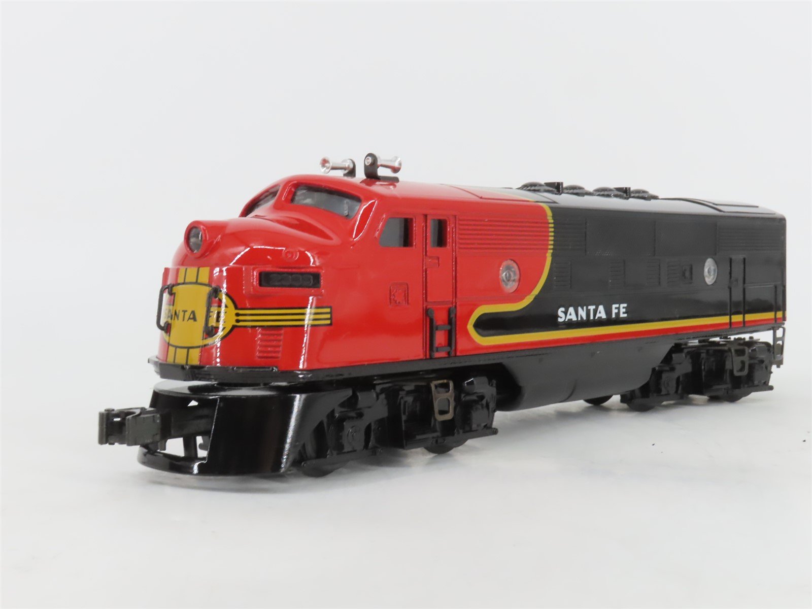 O Gauge 3-Rail Lionel 6-38365 #2333 ATSF Santa Fe Black Bonnet F3 A/A Diesel Set