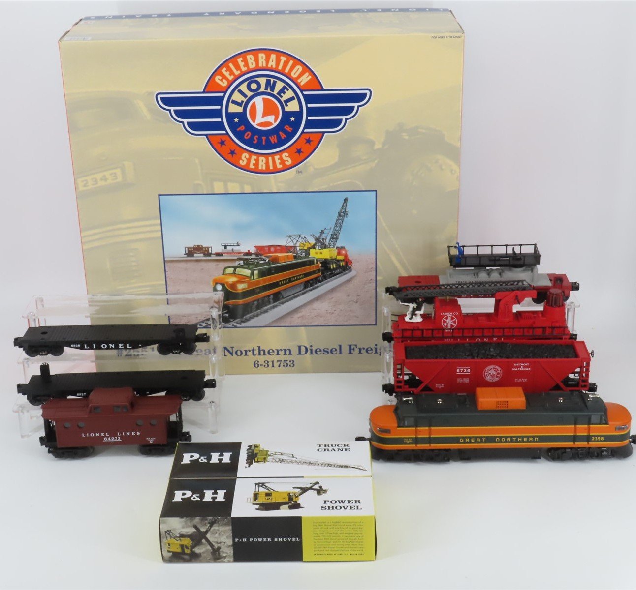 O Gauge 3-Rail Lionel 6-31753 GN Great Northern Diesel/Electric Freight Set