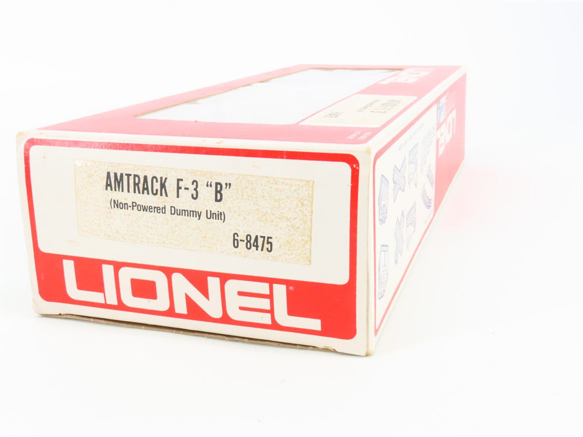 O Gauge 3-Rail Lionel 6-8475 Amtrak F3B Diesel Locomotive #8475 UNPOWERED