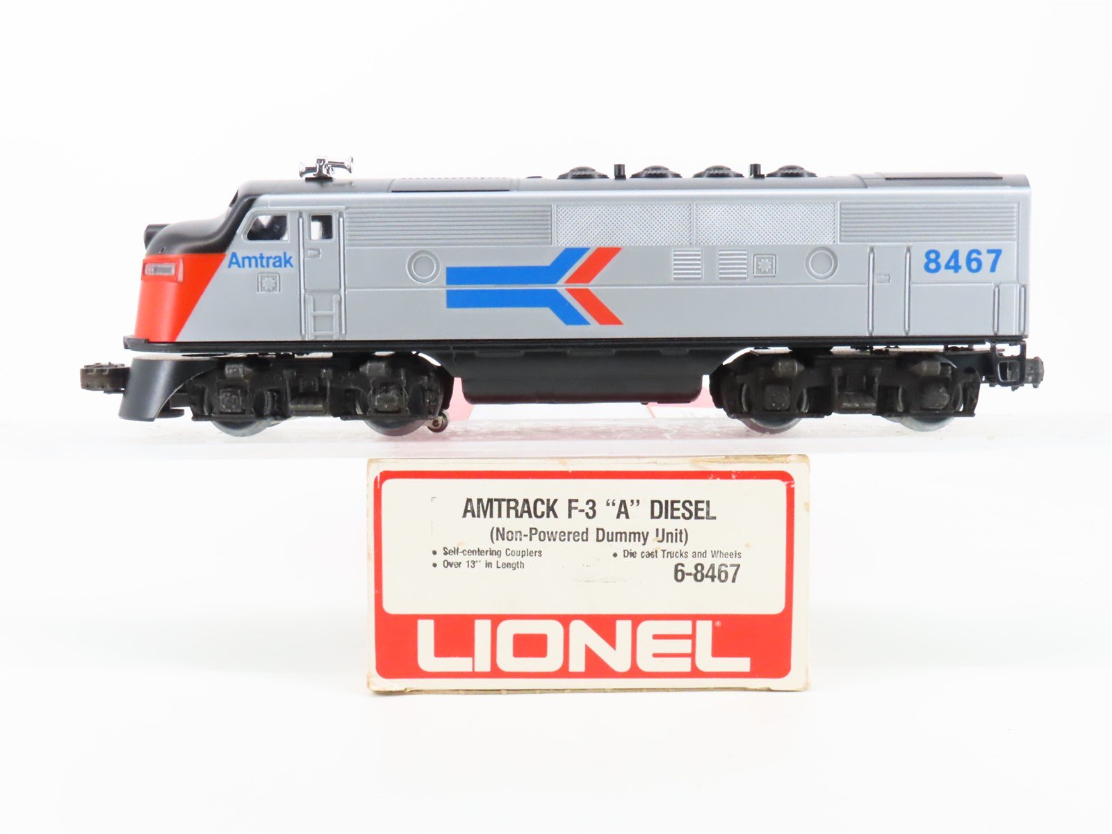 O Gauge 3-Rail Lionel 6-8467 Amtrak F3A Diesel Locomotive #8467 UNPOWERED