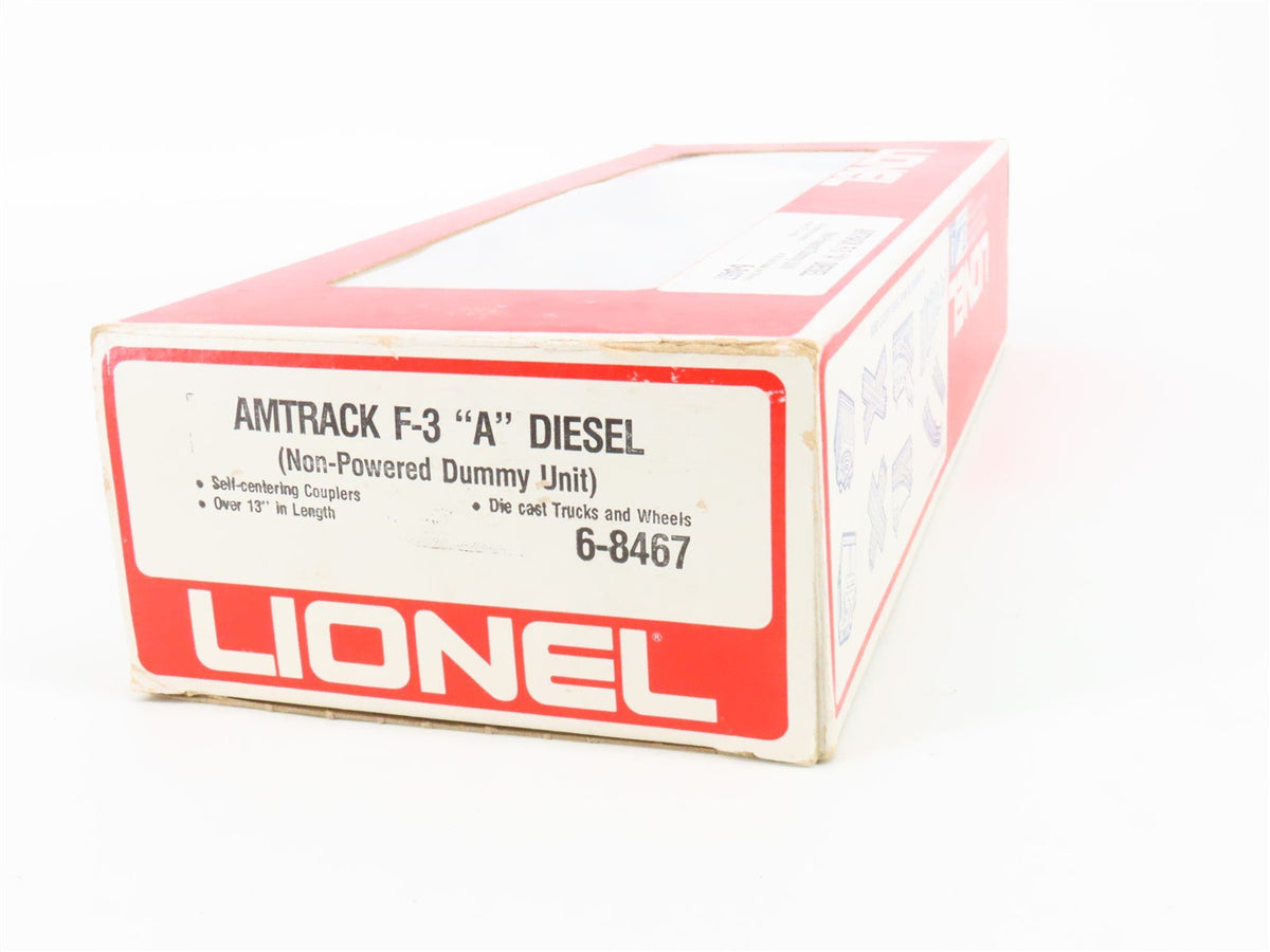 O Gauge 3-Rail Lionel 6-8467 Amtrak F3A Diesel Locomotive #8467 UNPOWERED