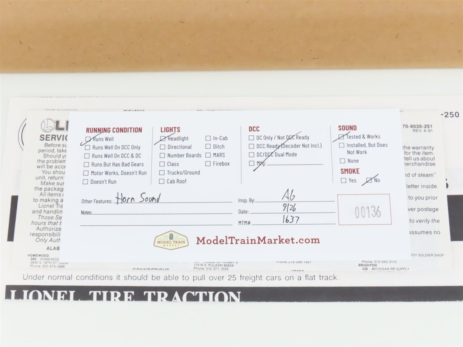 O Gauge 3-Rail Lionel 6-18817 UP Union Pacific GP9 Diesel #150 w/Display Case