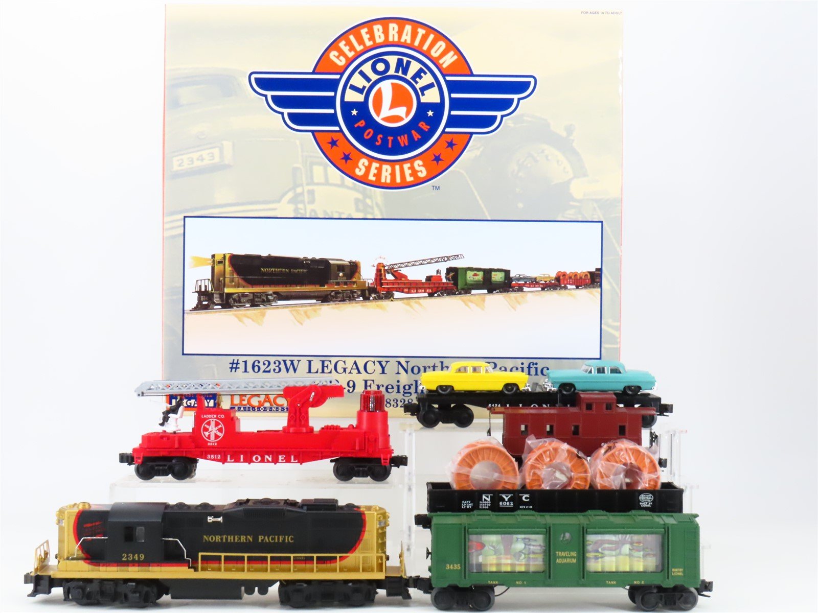 O Gauge 3-Rail Lionel 6-38328 NP Northern Pacific GP9 Diesel Freight Set wTMCC