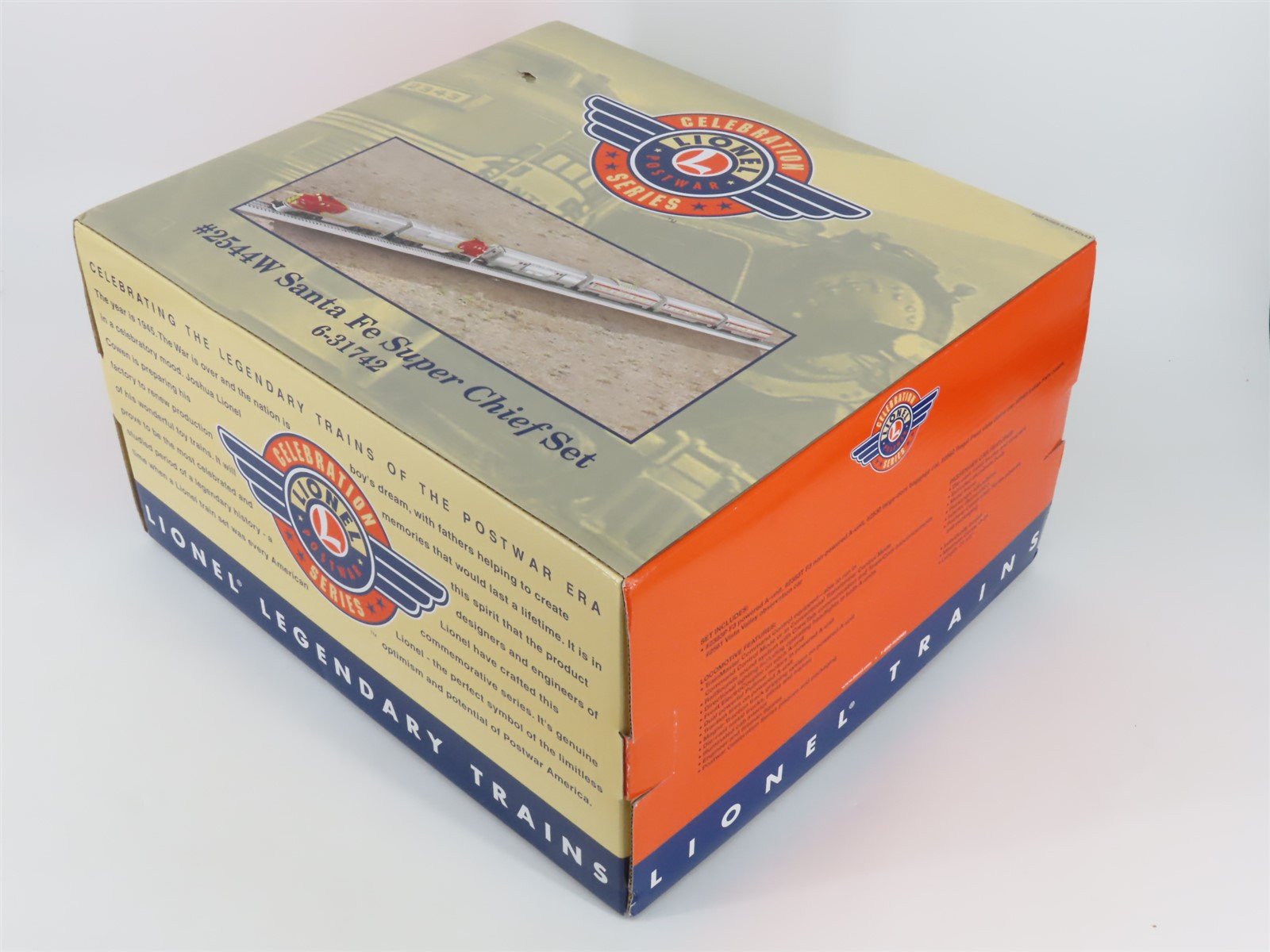 O Gauge 3-Rail Lionel 6-31742 #2544W ATSF Santa Fe F3 A/A Diesel Passenger Set