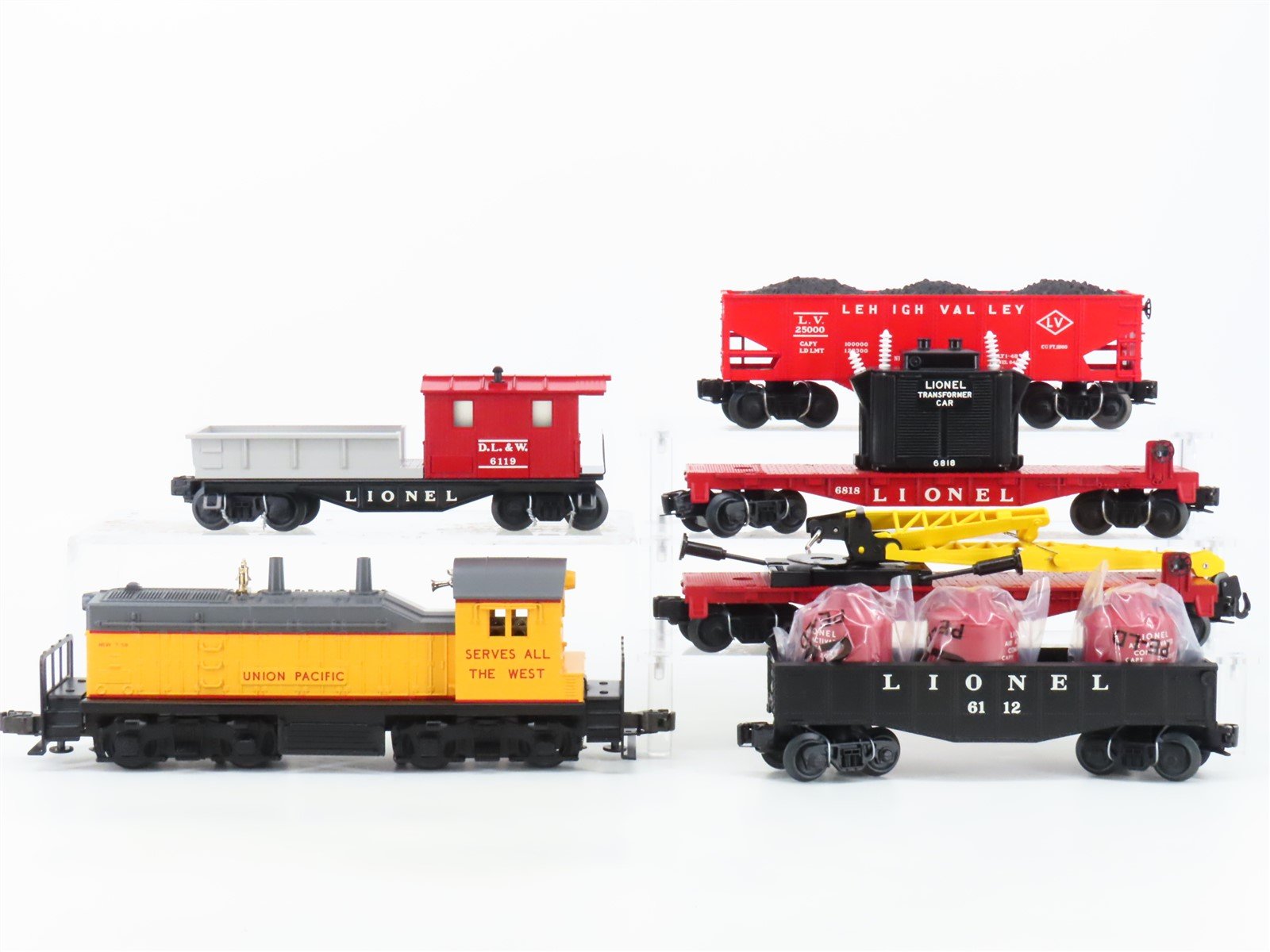 O Gauge 3-Rail Lionel 6-31784 UP Union Pacific NW2 Diesel Work Train Set