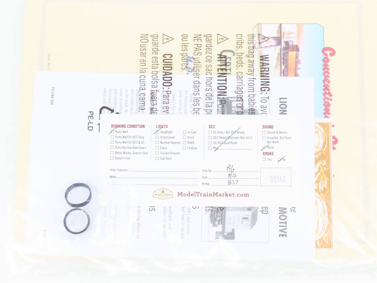 O Gauge 3-Rail Lionel 6-31784 UP Union Pacific NW2 Diesel Work Train Set