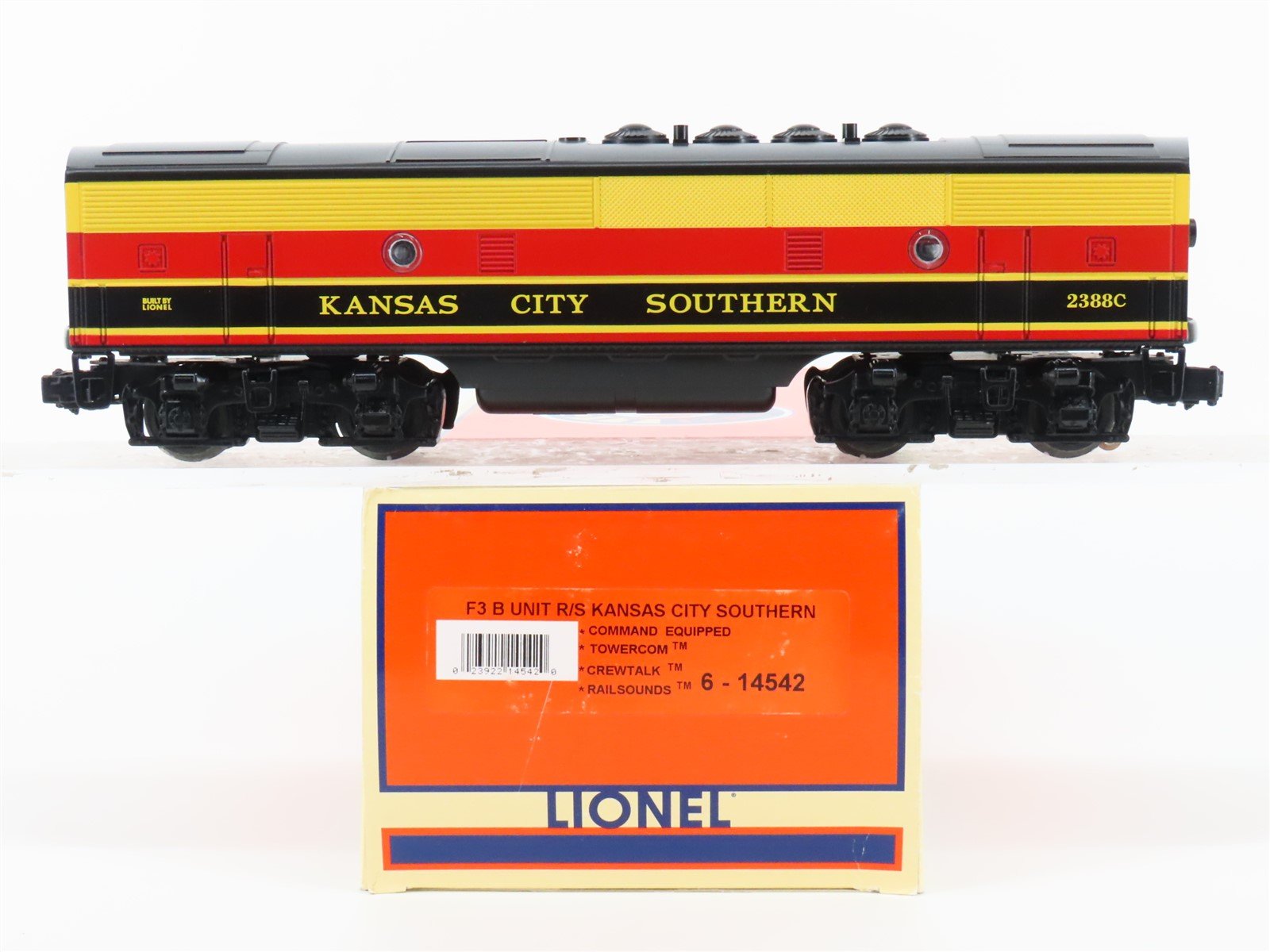 O Gauge 3-Rail Lionel 6-14542 KCS F3B Diesel #2388C - Unpowered w/ TMCC & Sound