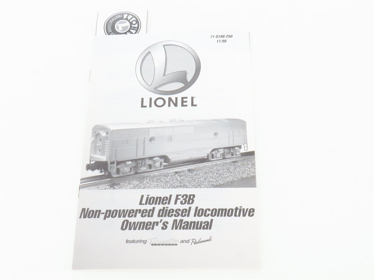 O Gauge 3-Rail Lionel 6-18198 WP F3B Diesel #2345C - Unpowered w/ TMCC &amp; Sound