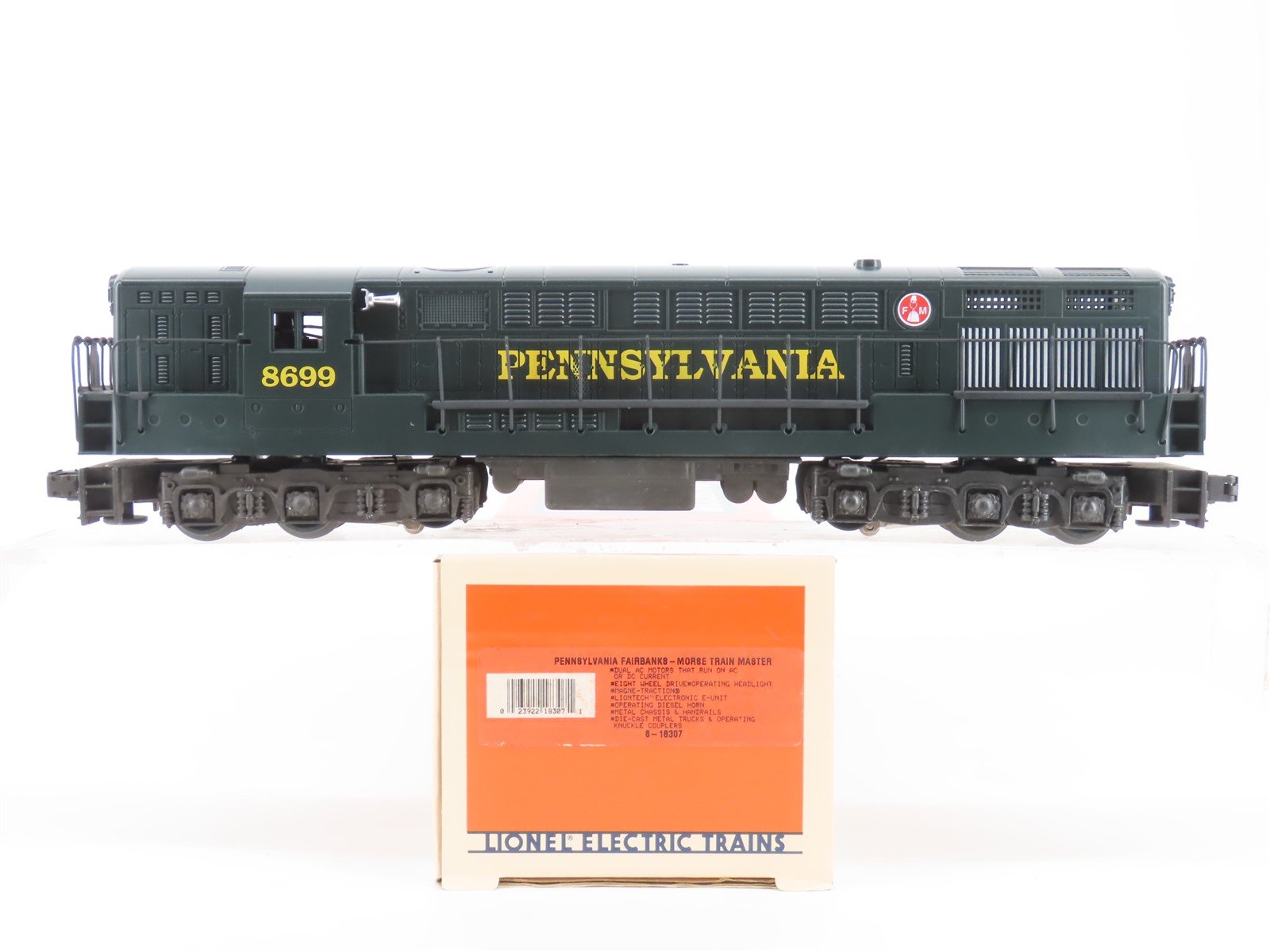 O Gauge 3-Rail Lionel 6-18307 PRR Pennsylvania Trainmaster H24-66 Diesel #8699