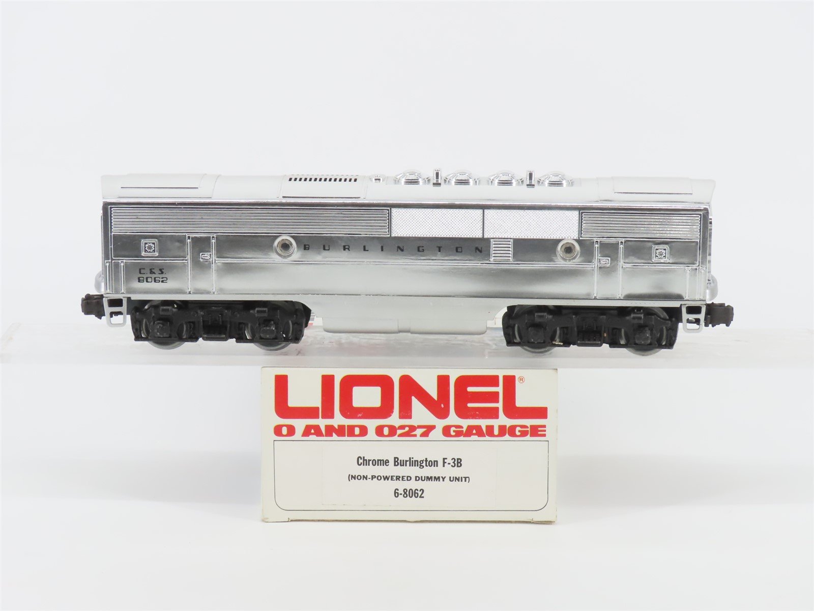 O Gauge 3-Rail Lionel 6-8062 C&S Burlington F3B Diesel Locomotive #8062