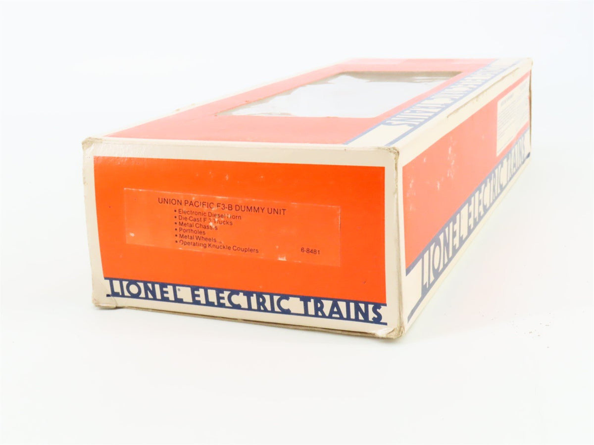 O Gauge 3-Rail Lionel 6-8481 UP Union Pacific F3B Diesel - Unpowered w/ Horn