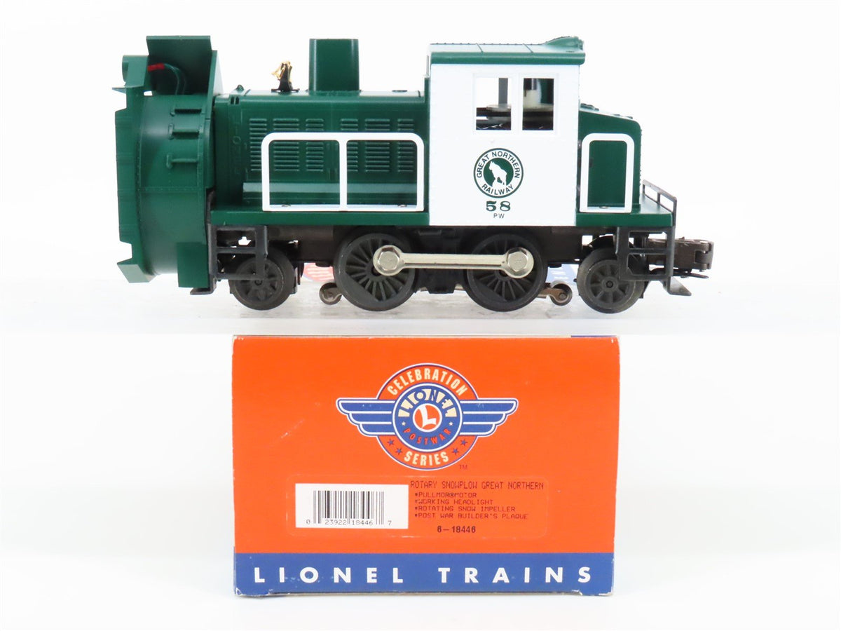 O Gauge 3-Rail Lionel 6-18446 GN Great Northern Diesel Snowplow #58