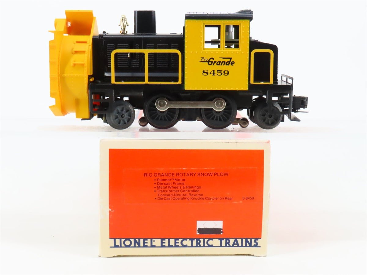 O Gauge 3-Rail Lionel 6-8459 D&amp;RGW Rio Grande Rotary Snow Plow Diesel Locomotive