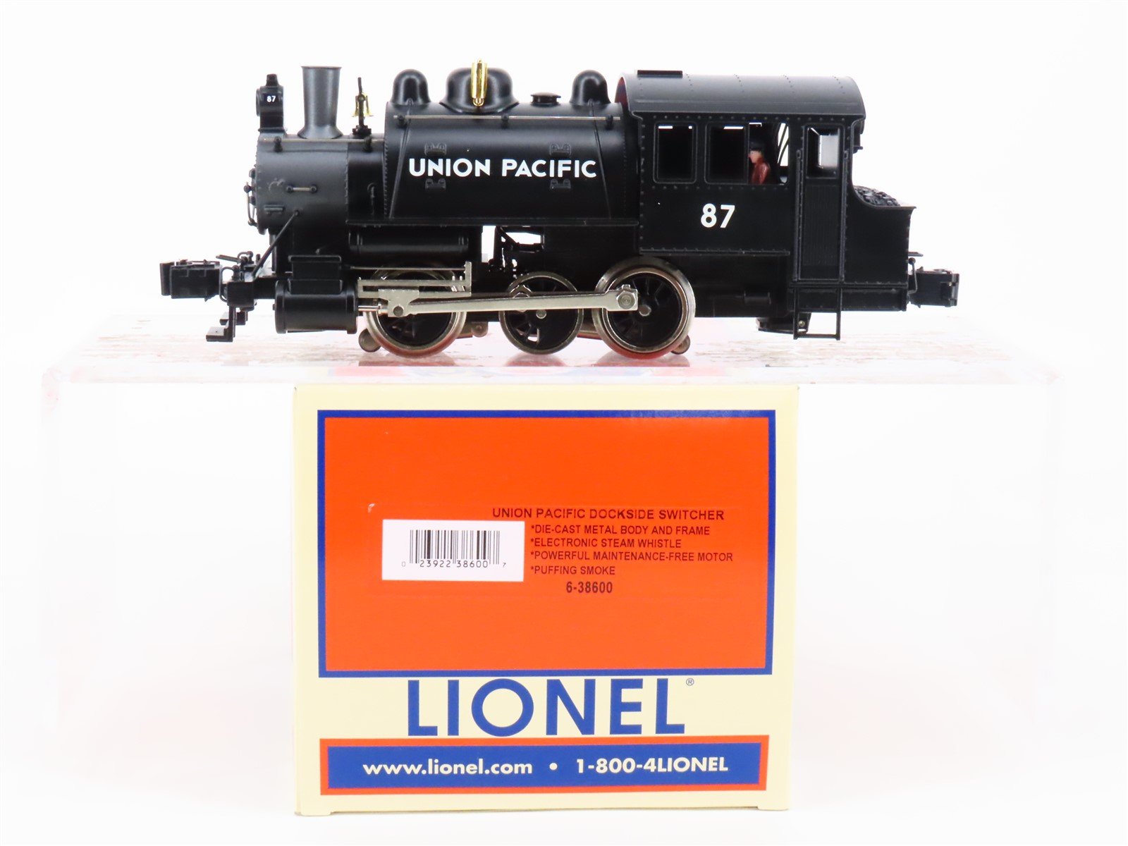 O Gauge 3-Rail Lionel 6-38600 UP Union Pacific 0-6-0 Dockside Switcher #87