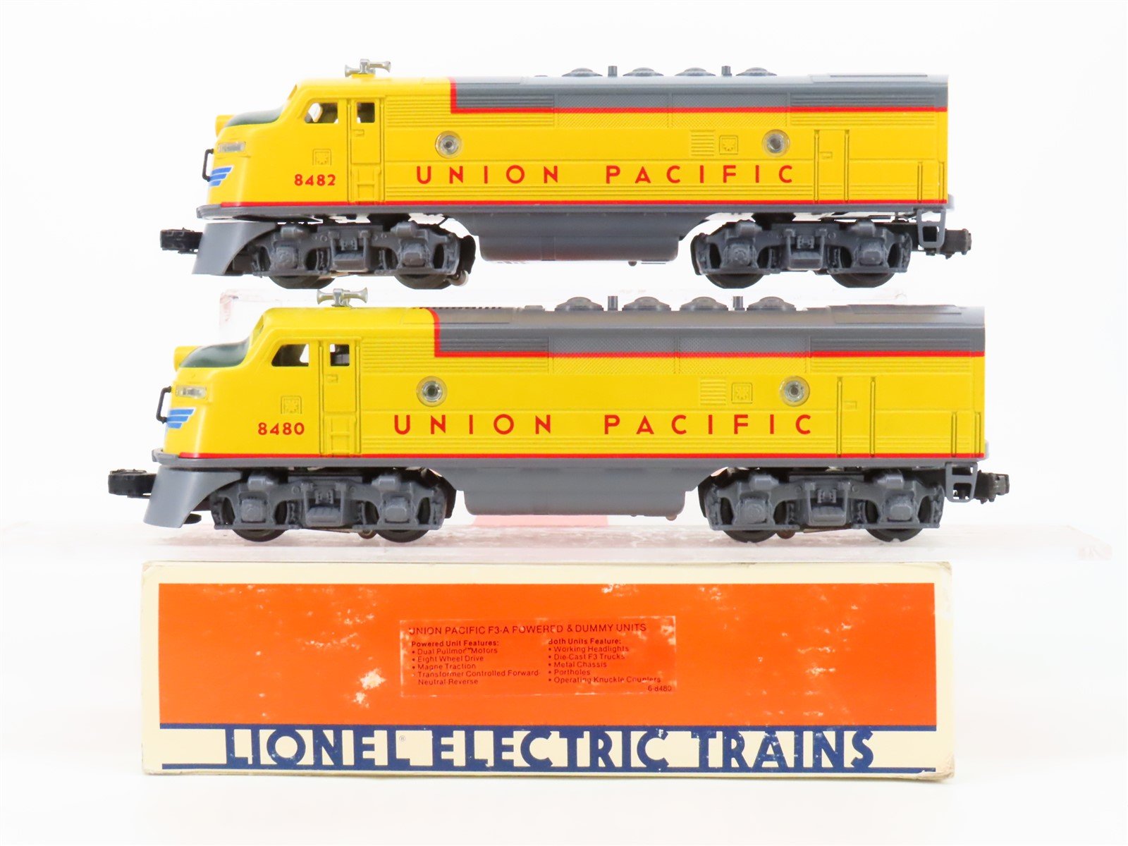 O Gauge 3-Rail Lionel 6-8480 UP Union Pacific F3 A/A Diesel Locomotive Set
