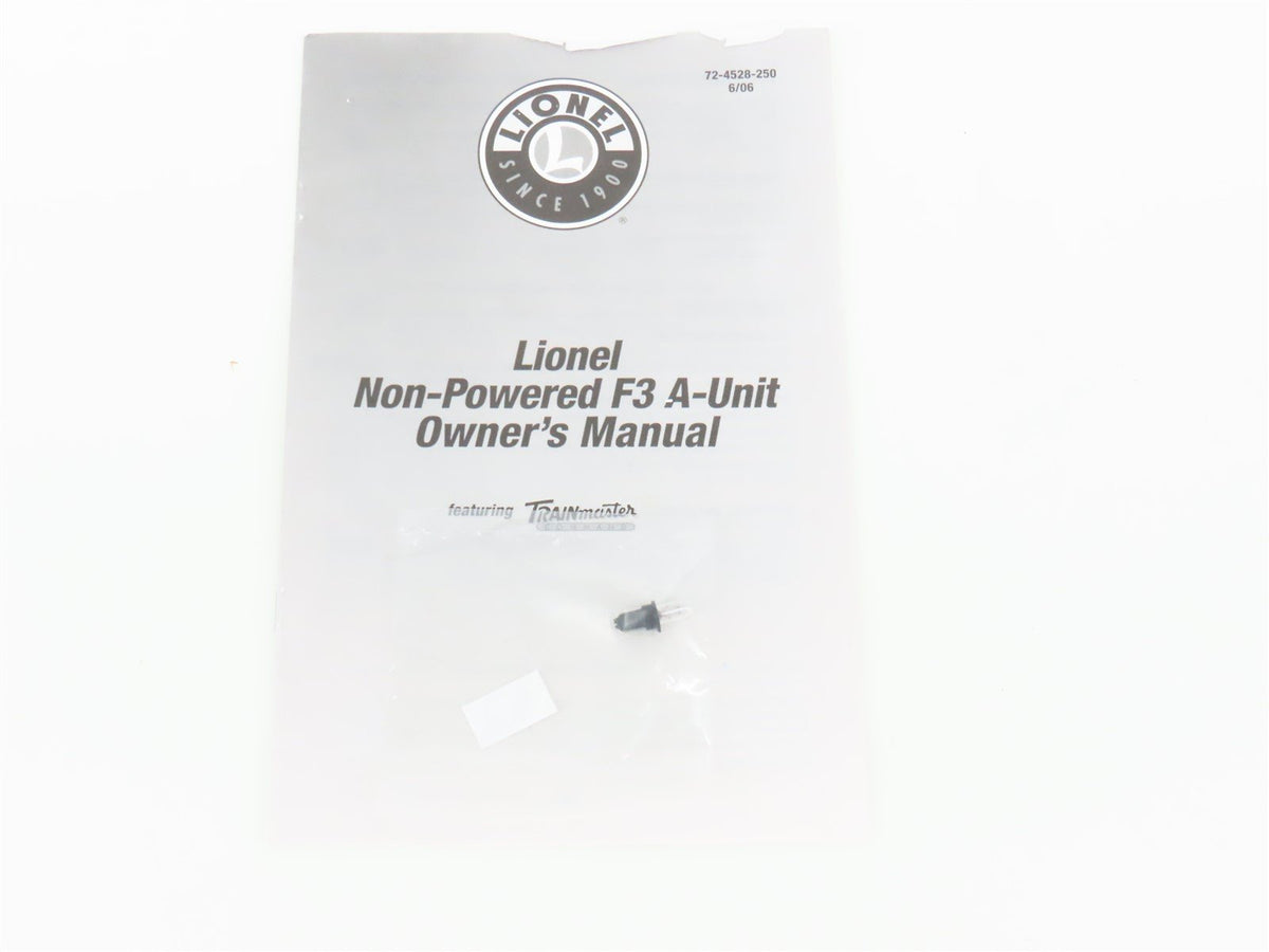 O Gauge 3-Rail Lionel 6-34504 B&amp;O Baltimore &amp; Ohio F3A Diesel #2368 UNPOWERED