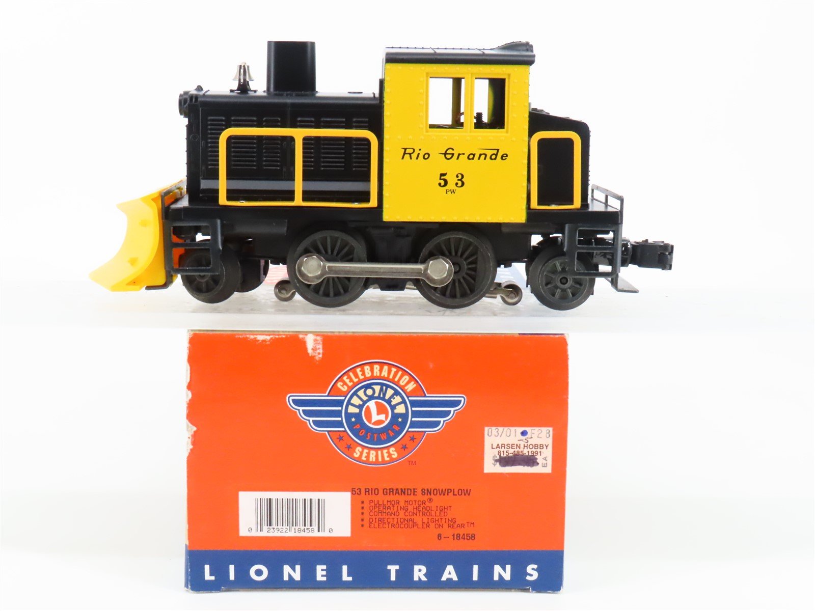 O Gauge 3-Rail Lionel 6-18458 DRGW Rio Grande Diesel Snowplow #53