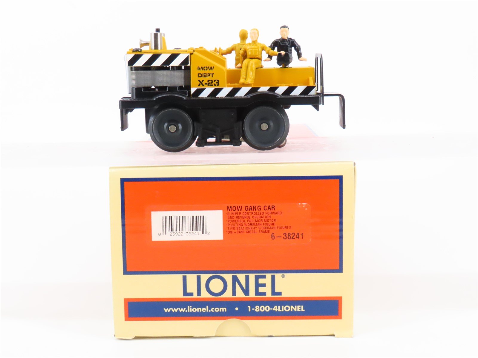 O Gauge 3-Rail Lionel 6-38241 MOW Gang Powered Car