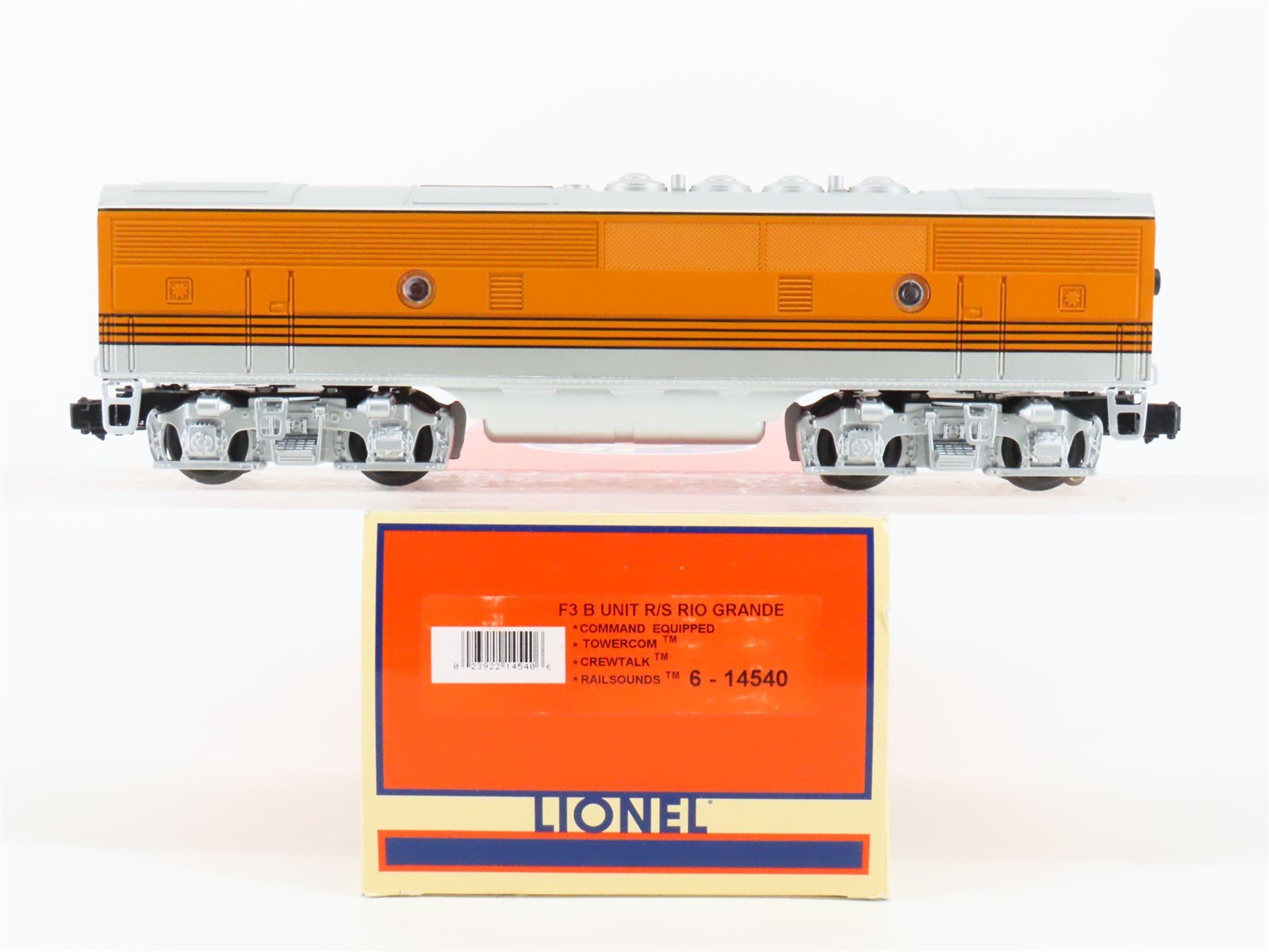 O Gauge 3-Rail Lionel 6-14540 DRGW Rio Grande F3B Diesel Loco UNPOWERED