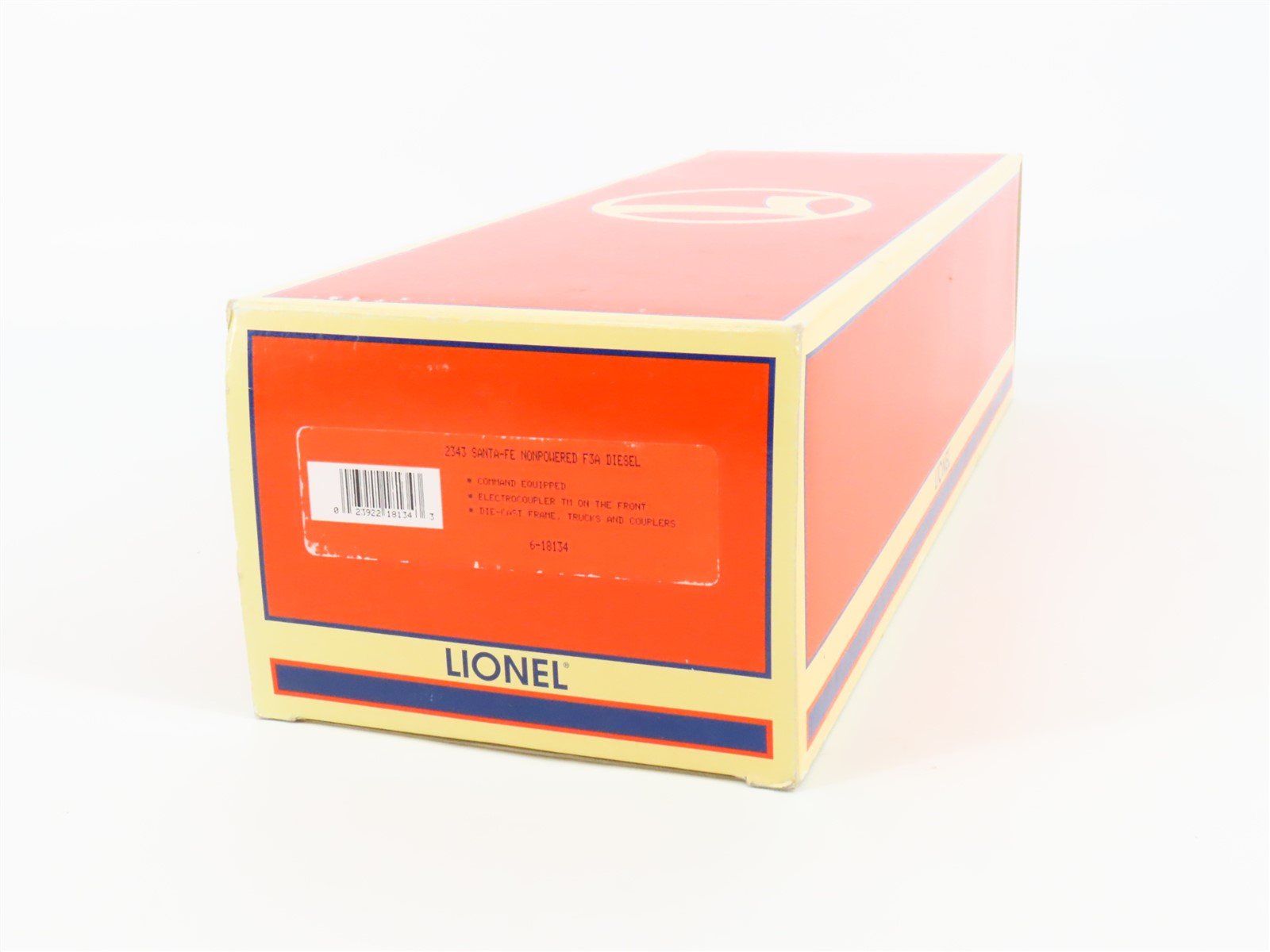 O Gauge 3-Rail Lionel 6-18134 ATSF Santa Fe F3A Diesel Loco #2343 UNPOWERED