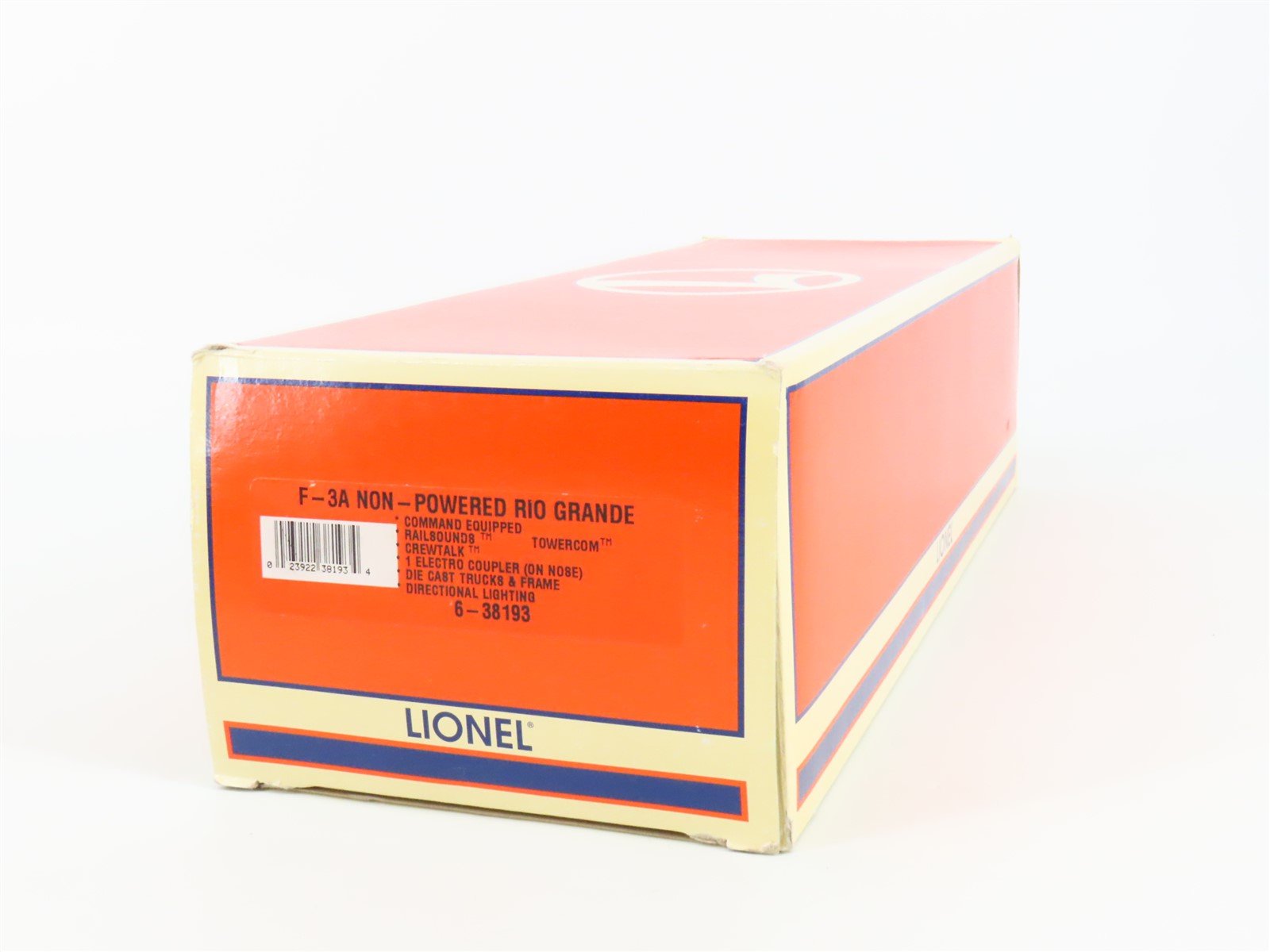 O Gauge 3-Rail Lionel 6-38193 DRGW Rio Grande F3A Diesel #5524 wSound UNPOWERED