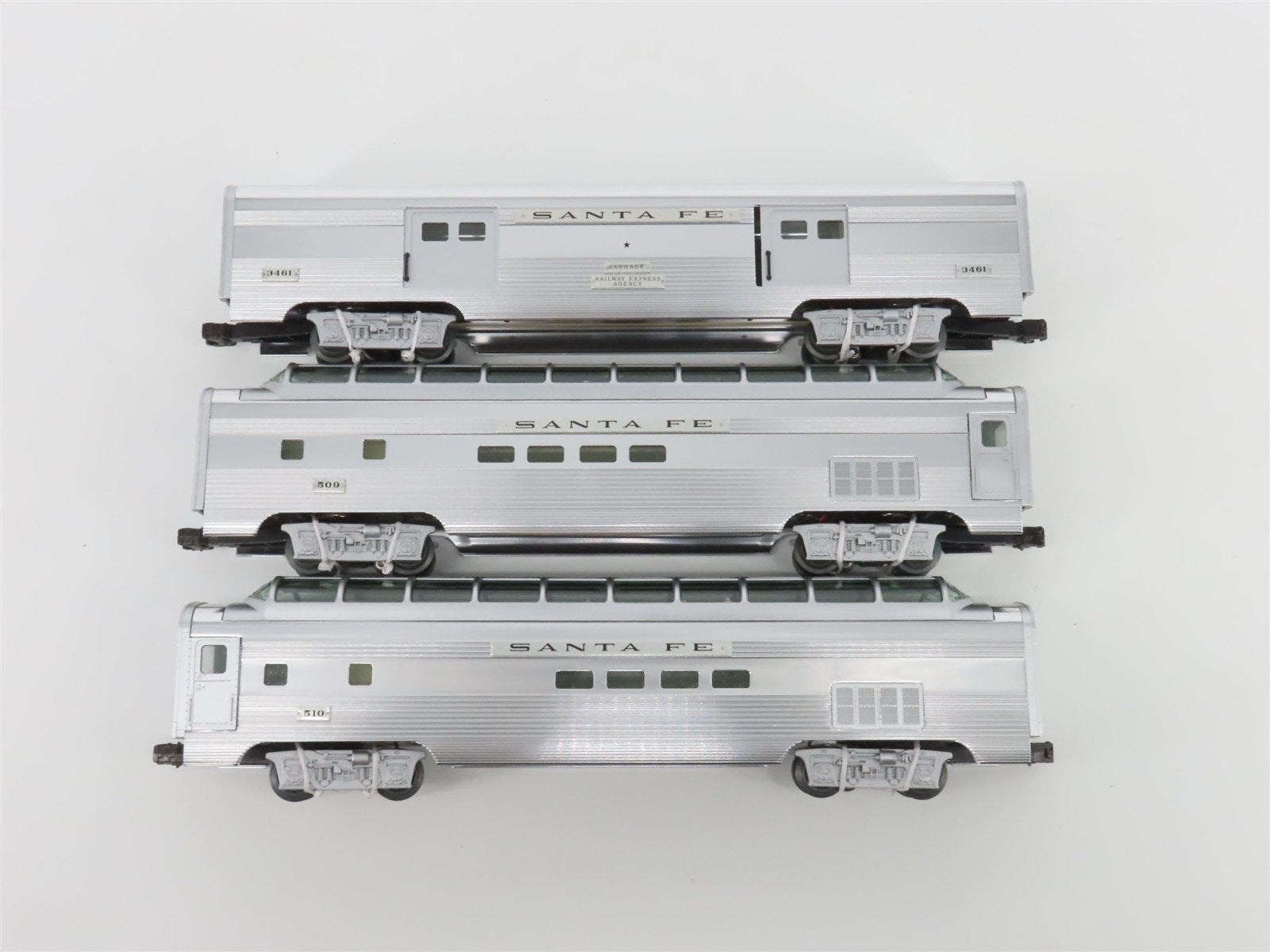 O Gauge 3-Rail Lionel 6-21786 ATSF Santa Fe F3 A/B/B/A Diesel Passenger Set