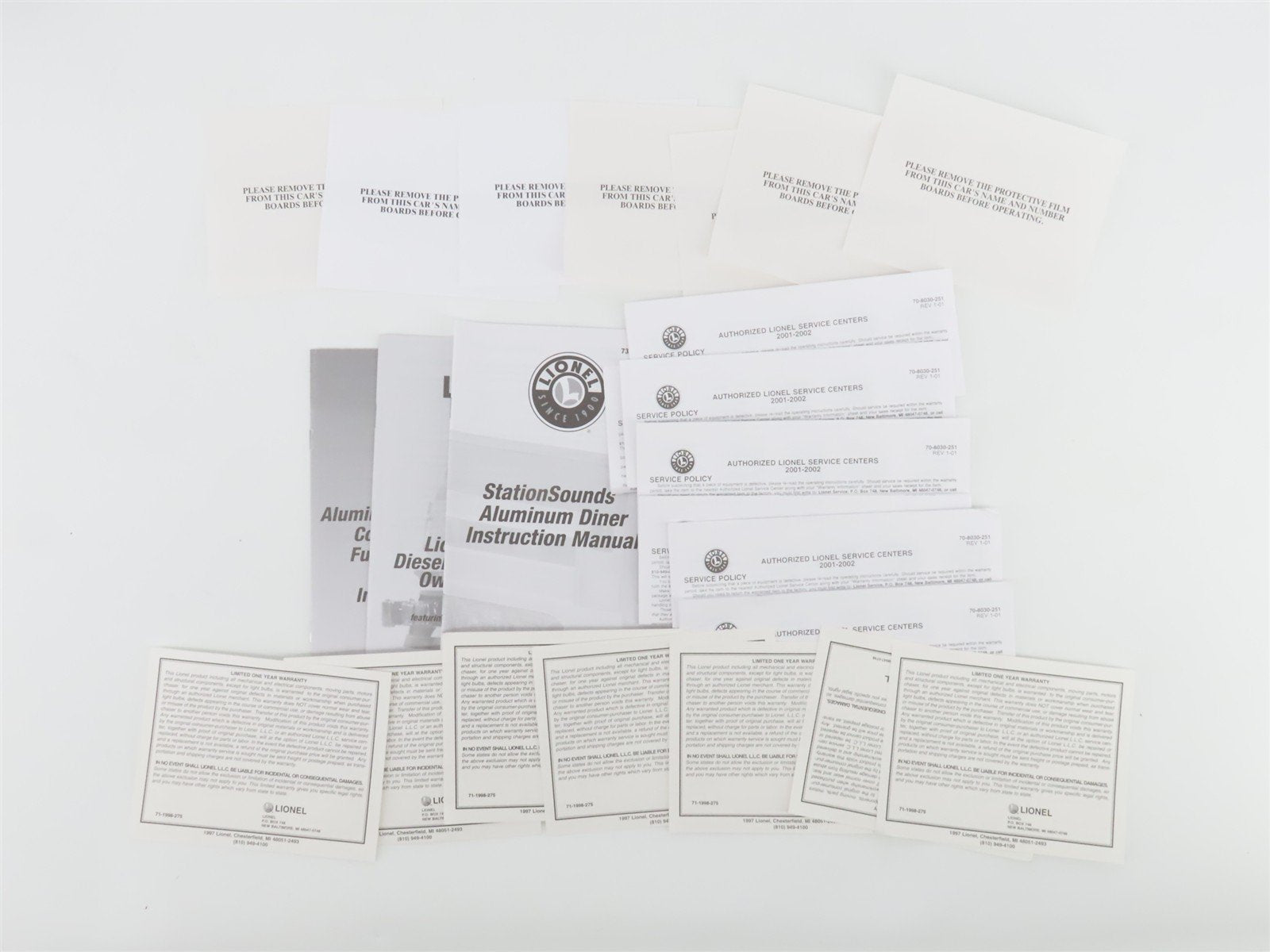 O Gauge 3-Rail Lionel 6-21786 ATSF Santa Fe F3 A/B/B/A Diesel Passenger Set