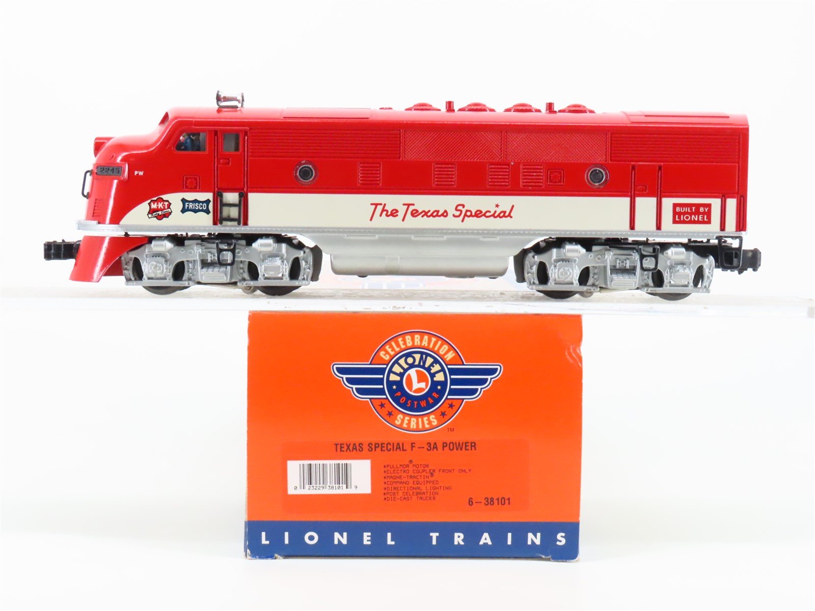 O 3-Rail Lionel 6-38101 Celebration MKT "Texas Special" F3A Diesel #2245 w/ TMCC