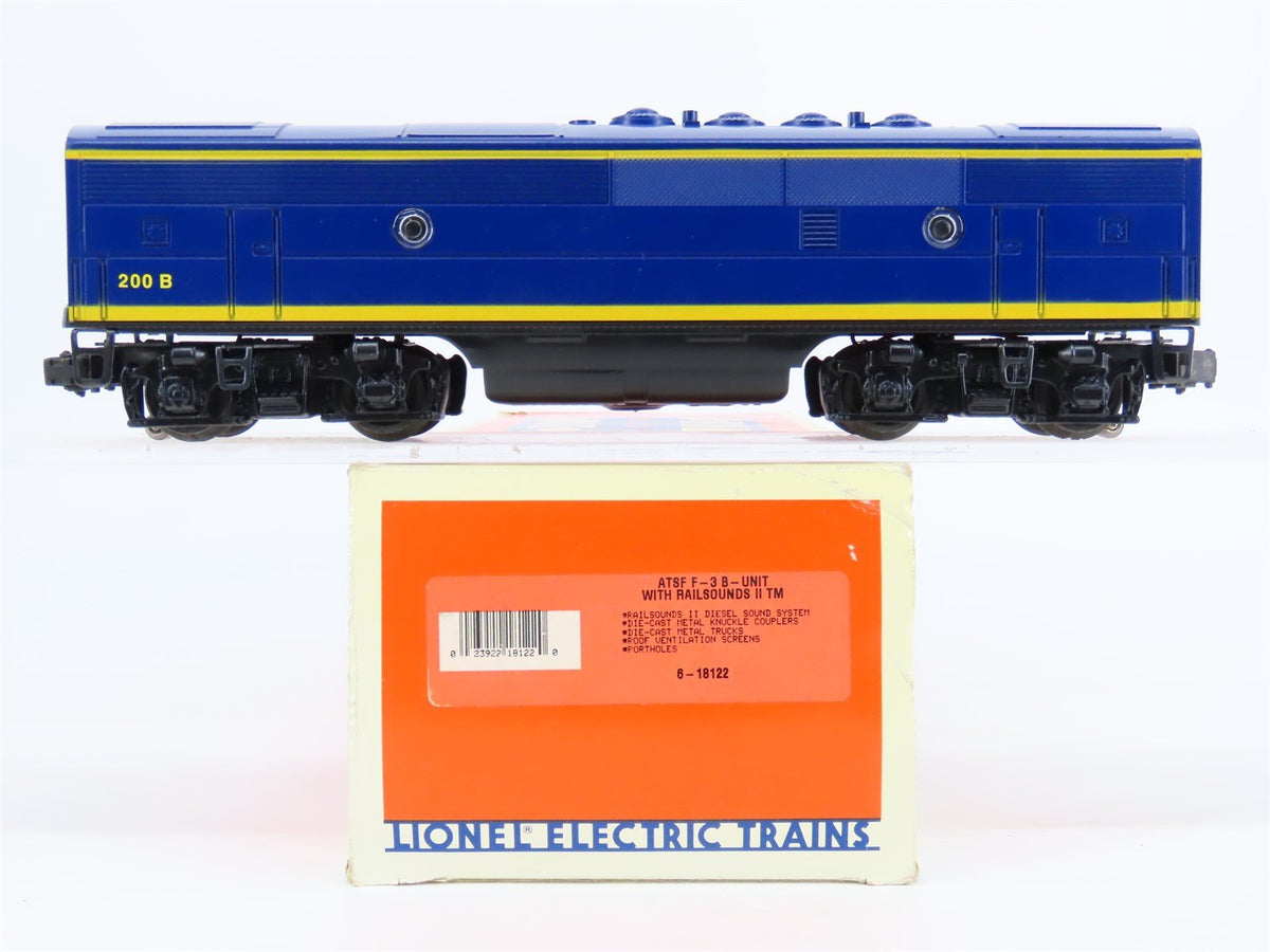 O 3-Rail Lionel 6-18122 ATSF Santa Fe F3B Diesel Loco #200B w/Sound - UNPOWERED