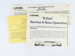 O 3-Rail Lionel 6-8581 IC Illinois Central F3B Diesel #8581 wSound UNPOWERED