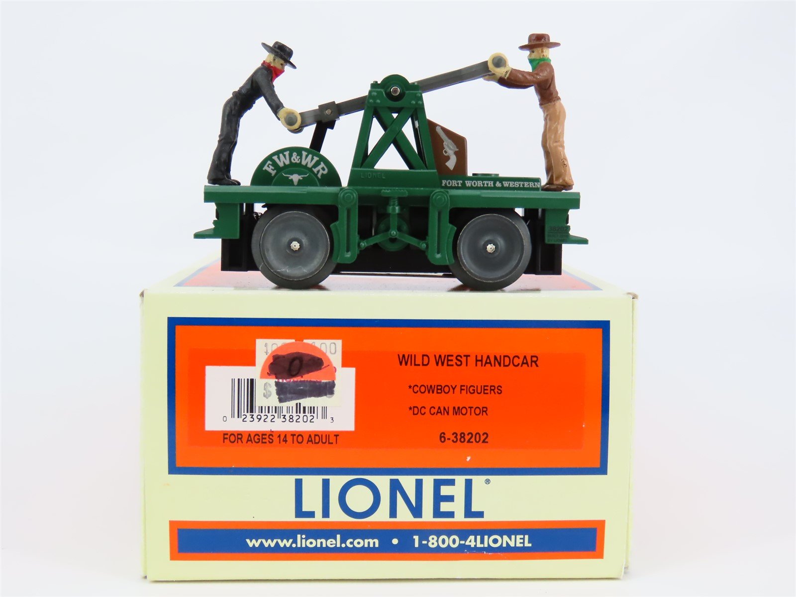 O Gauge 3-Rail Lionel 6-38202 Wild West Handcar