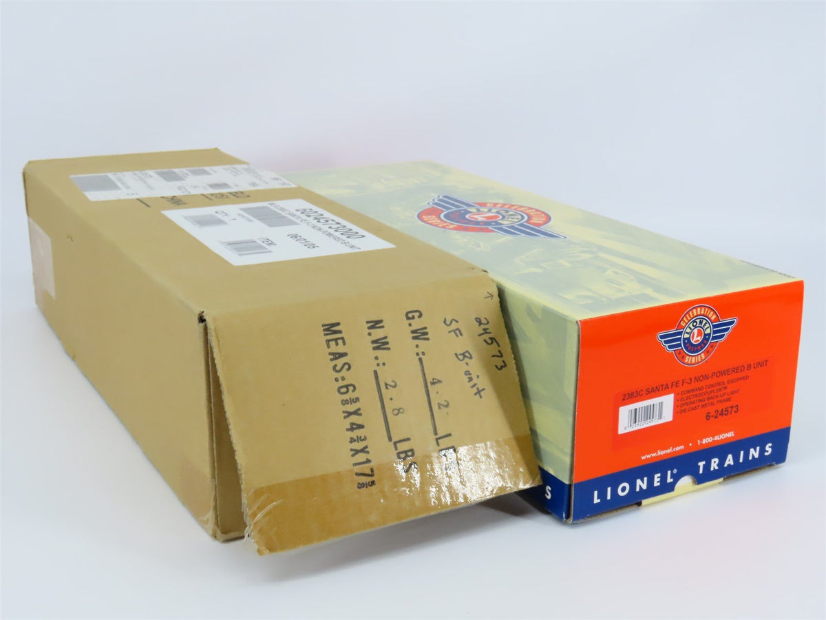 O Gauge 3-Rail Lionel 6-24573 ATSF Santa Fe F3B Diesel Locomotive UNPOWERED