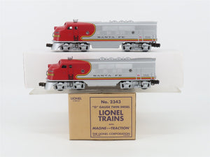O Gauge 3-Rail Lionel 2343 ATSF Santa Fe Warbonnet F3 A/A Diesel Locomotive Set