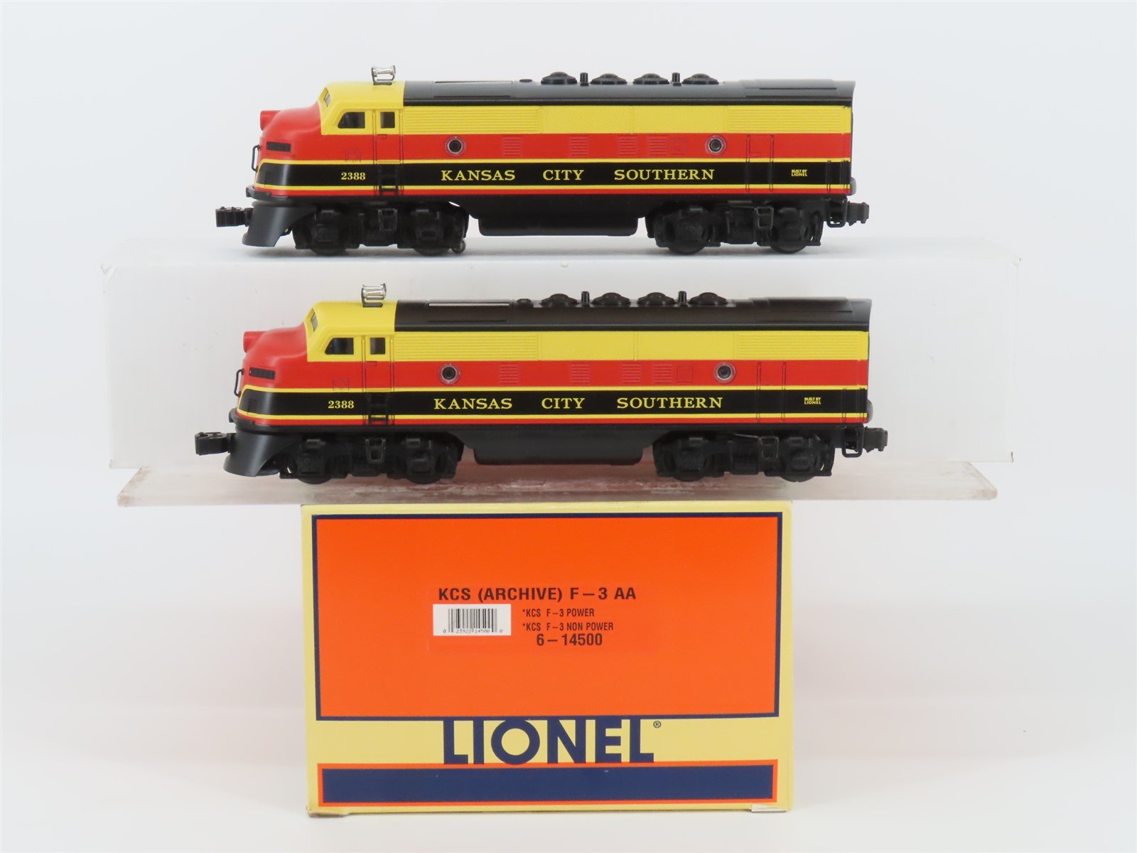 O Gauge 3-Rail Lionel 6-14500 KCS Kansas City Southern Archive F3 AA Diesel Set