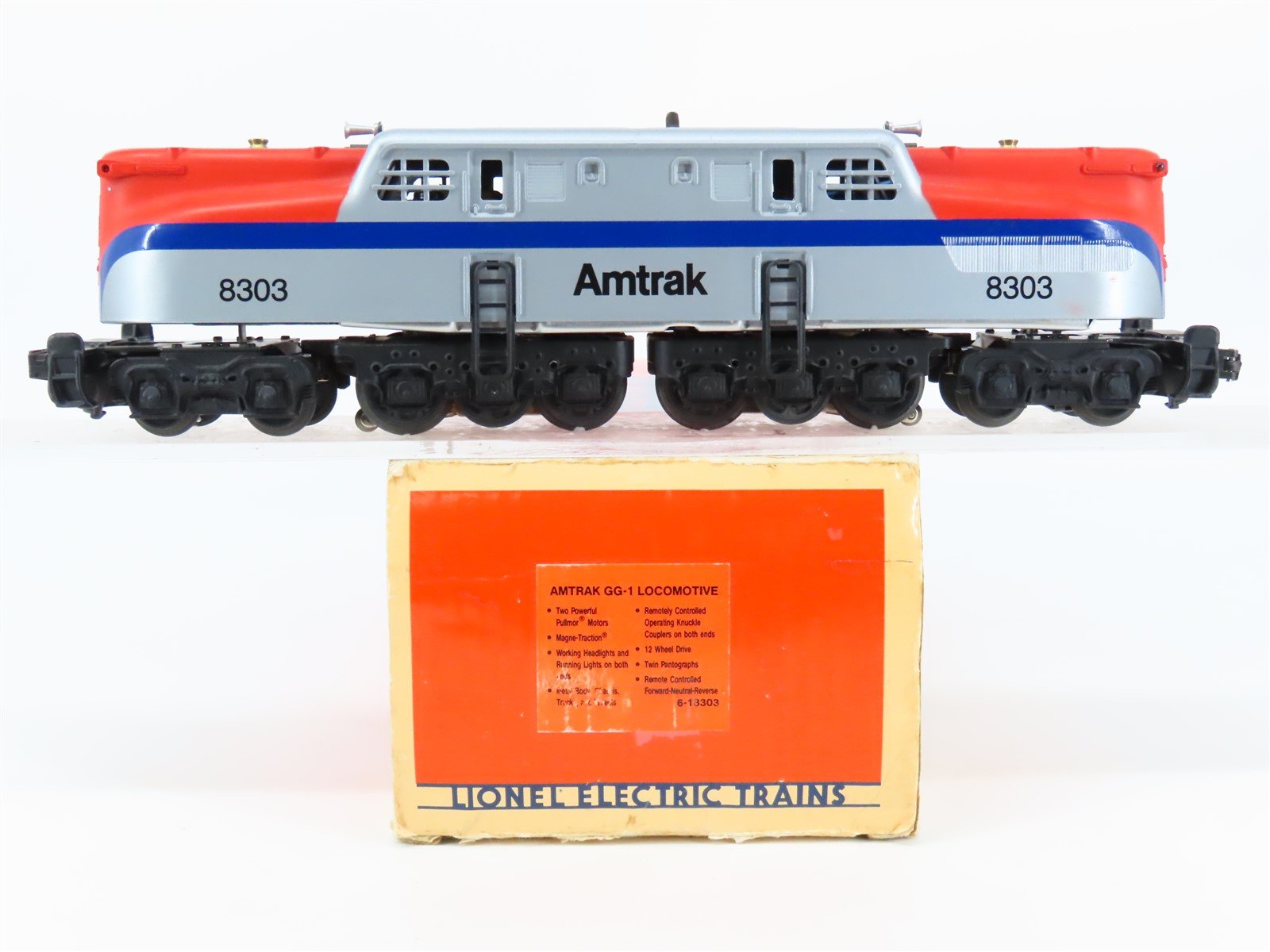 O Gauge 3-Rail Lionel 6-18303 AMTK Amtrak GG1 Electric Locomotive #8303