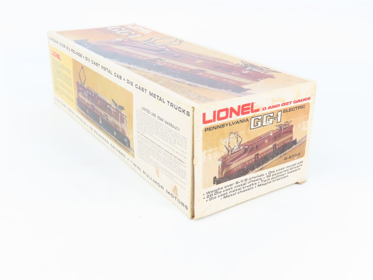 O Gauge 3-Rail Lionel 6-8753 PRR Pennsylvania GG1 Electric Locomotive #8753